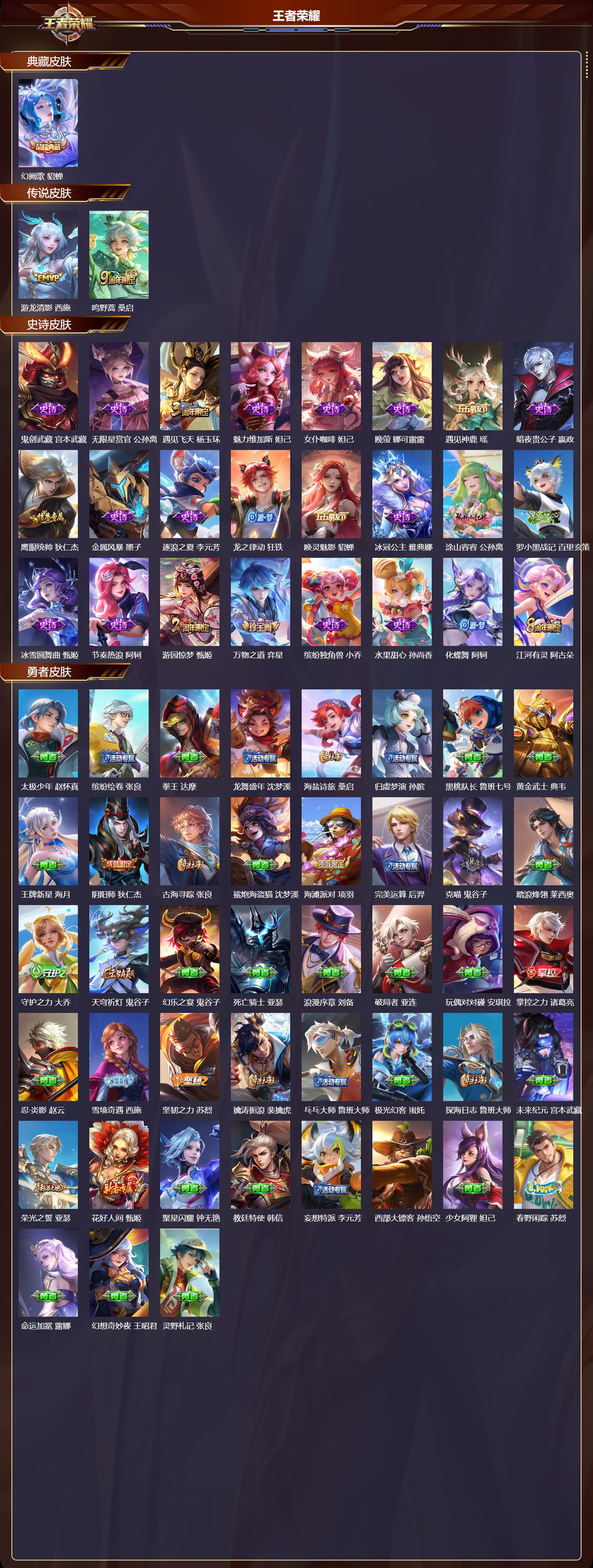 WZMK4303182王者荣耀账号详情图1