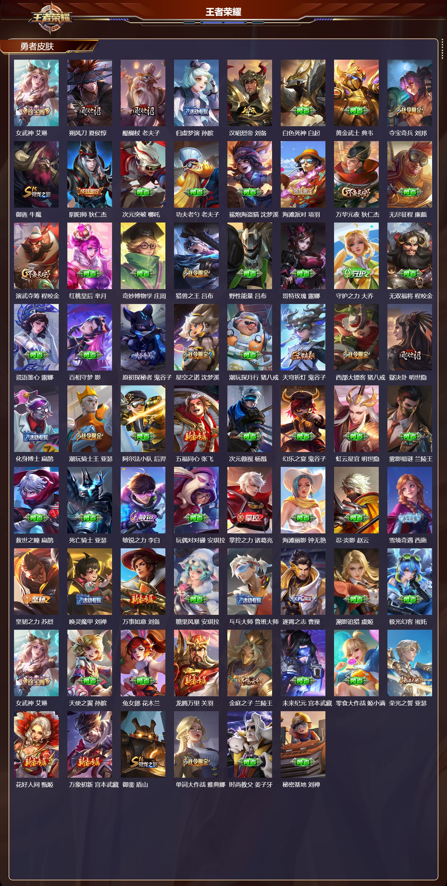 WZMK4303110王者荣耀账号详情图2