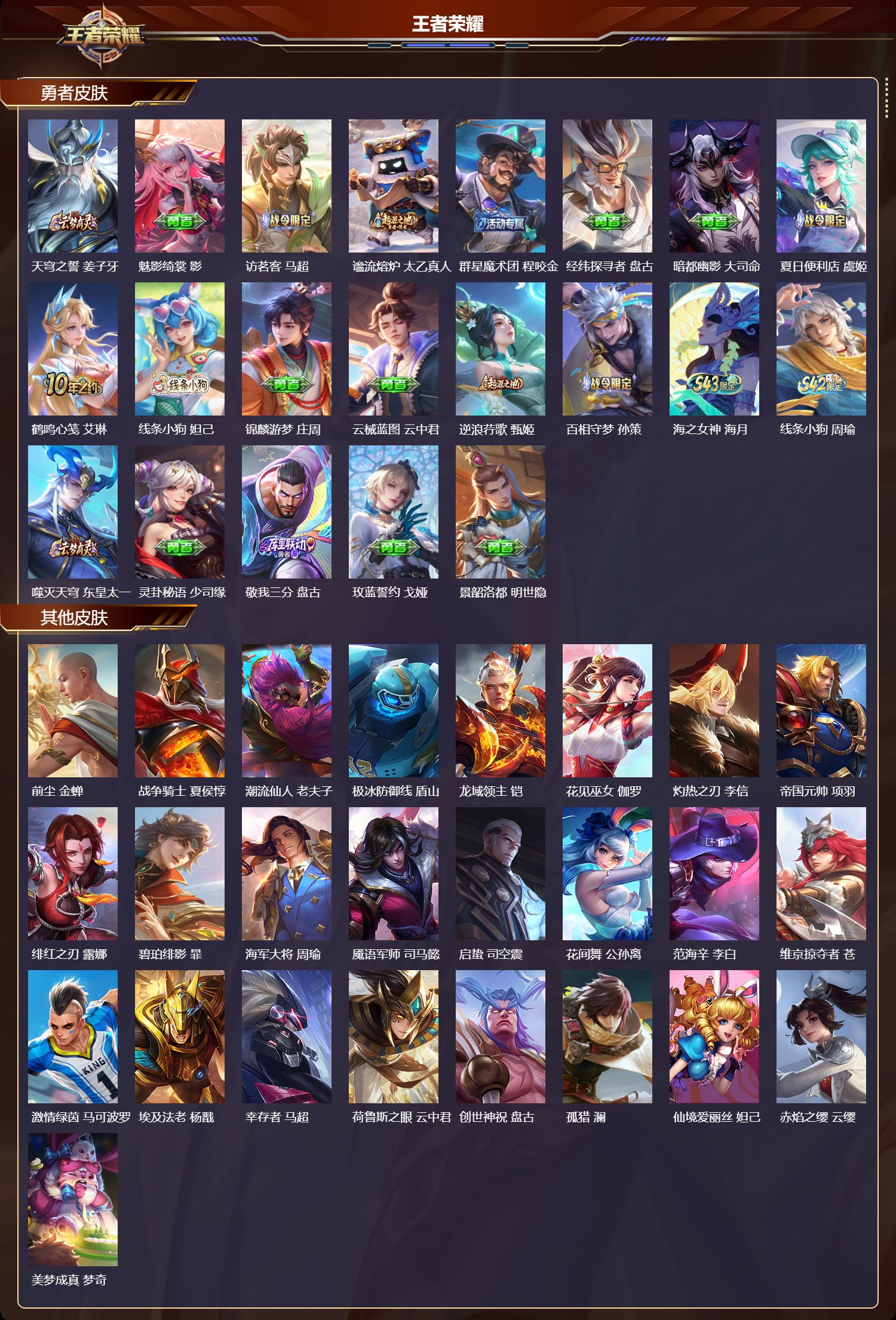 WZMK4303111王者荣耀账号详情图3