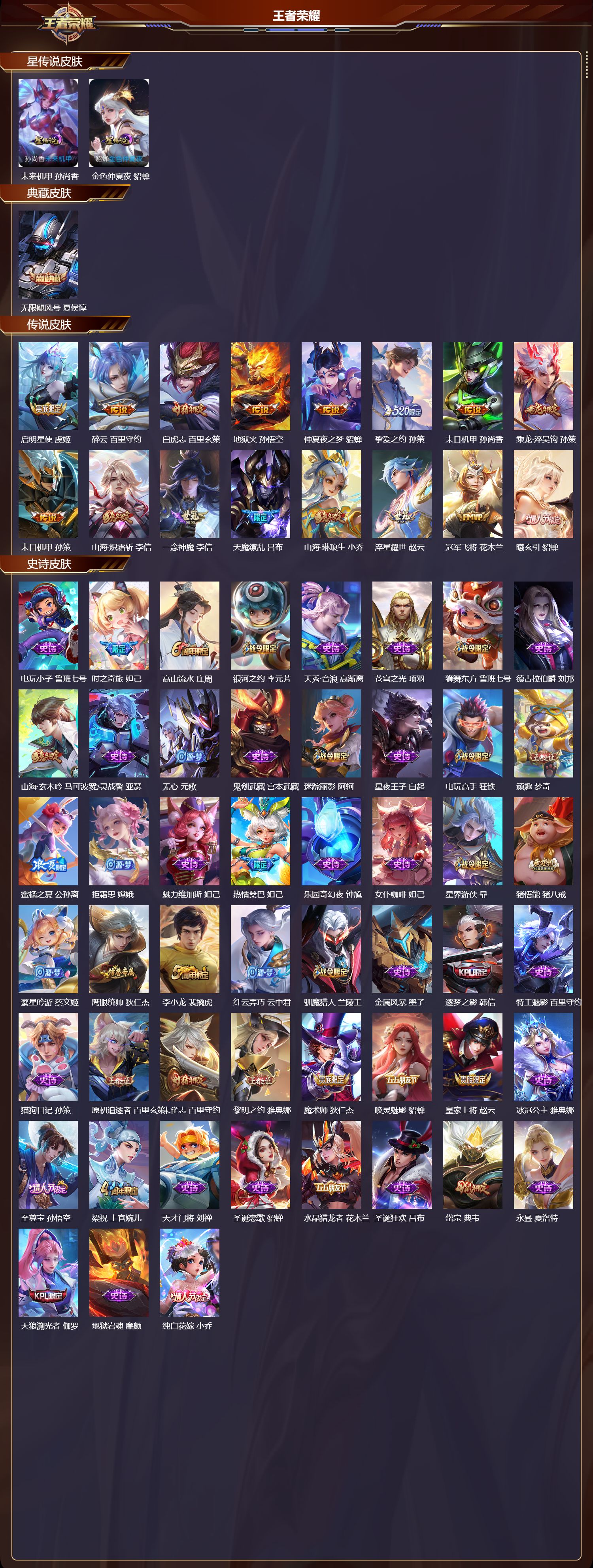 WZMK4303198王者荣耀账号详情图1