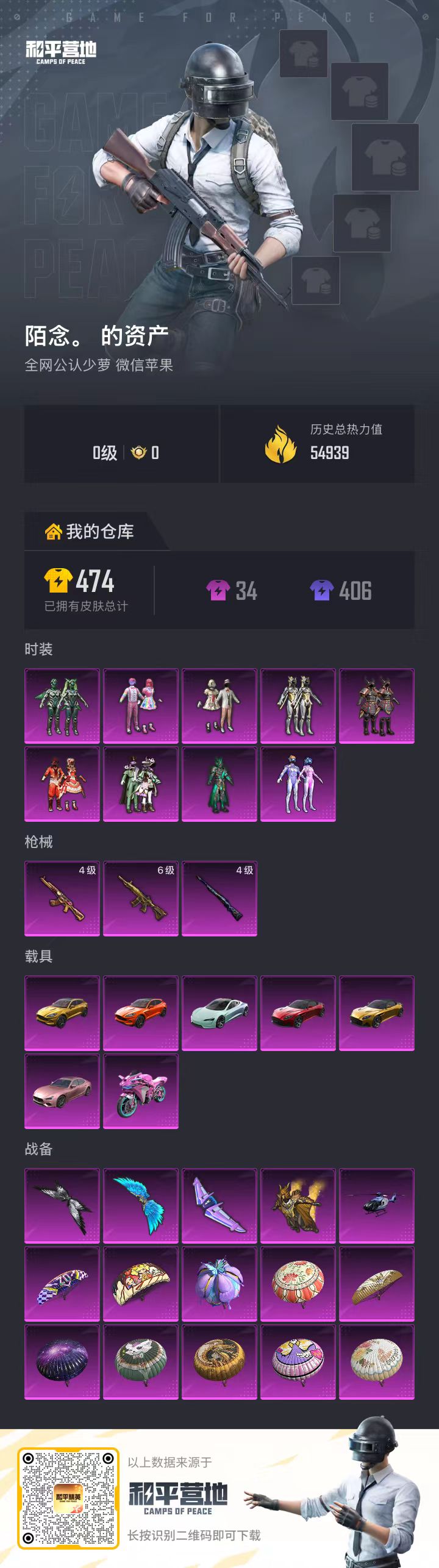 HPCMW4181727和平精英账号详情图1