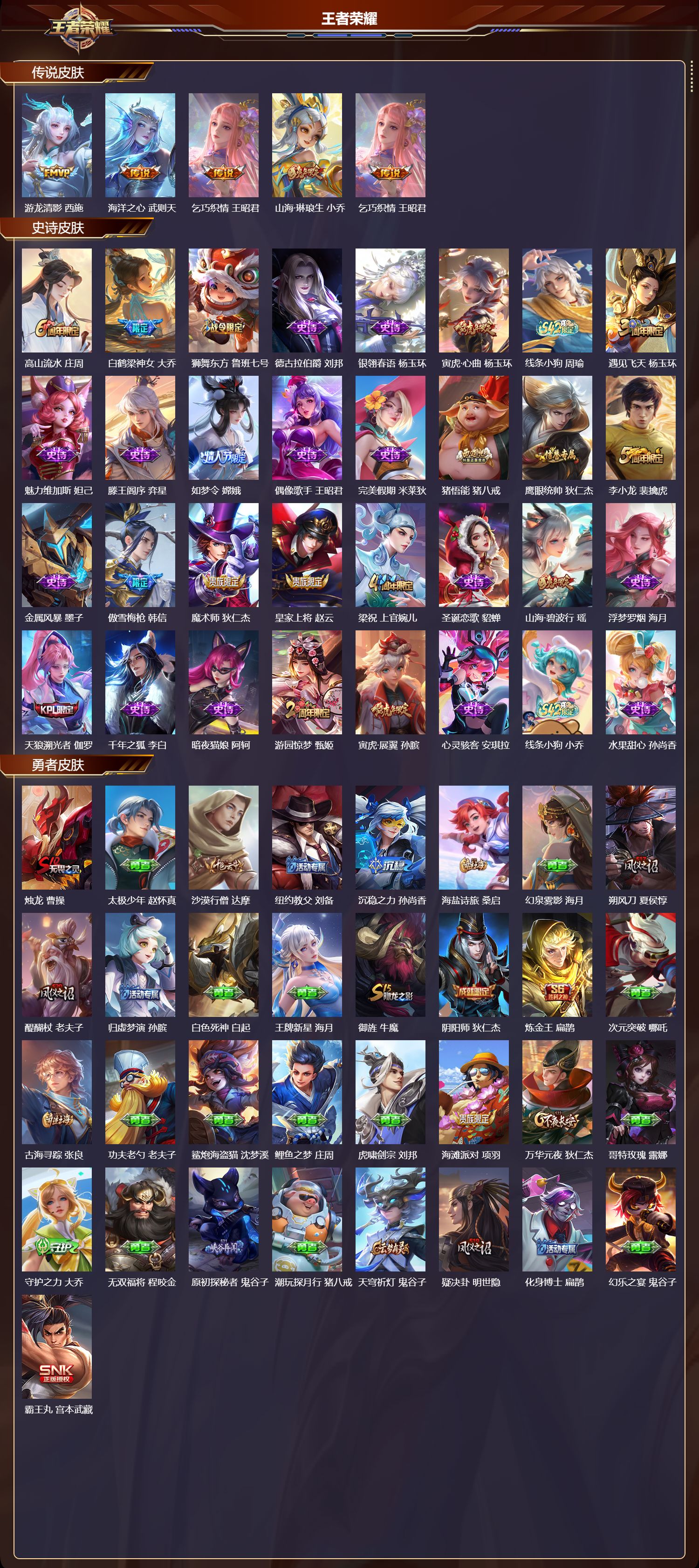 WZMK4303071王者荣耀账号详情图1