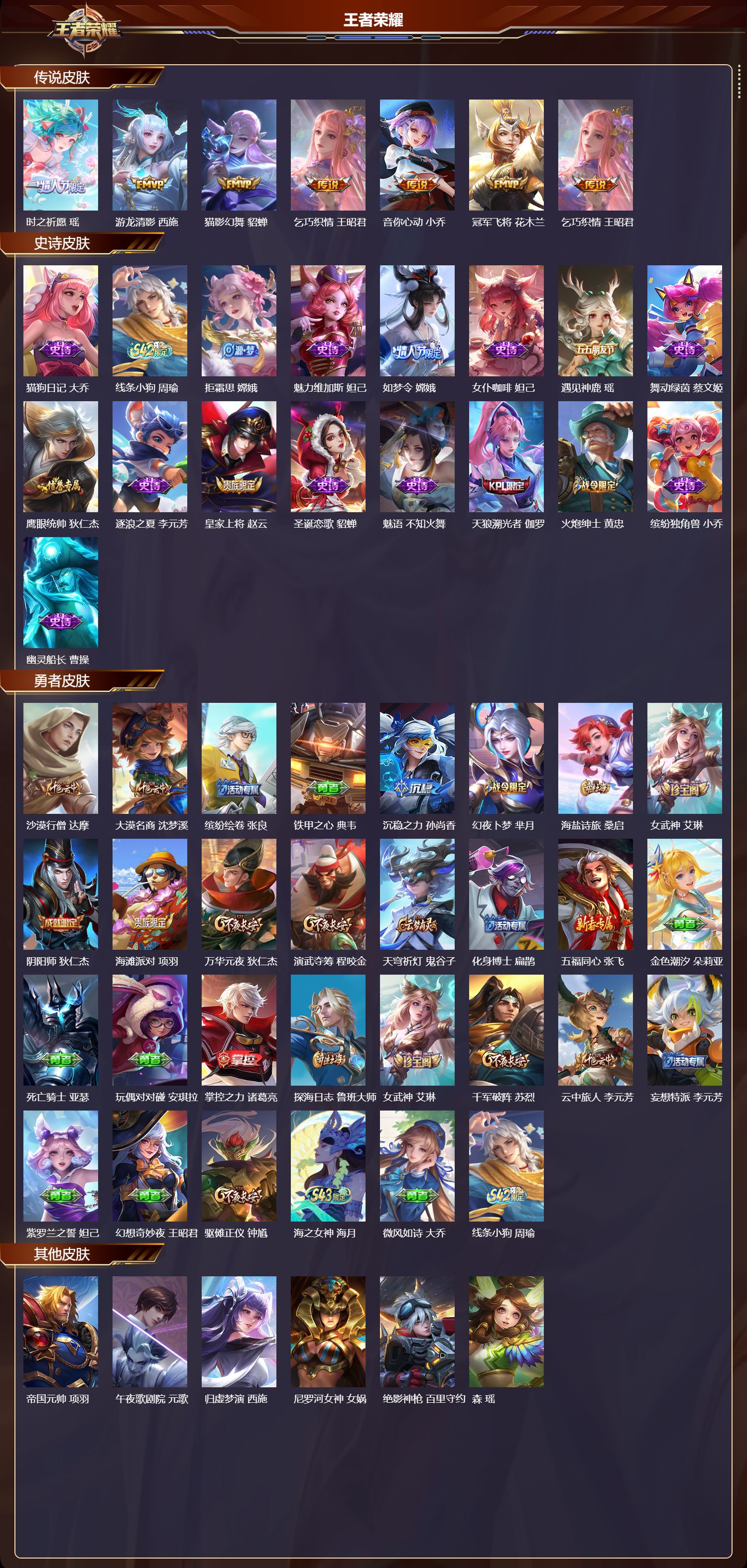 WZMK4303168王者荣耀账号详情图1