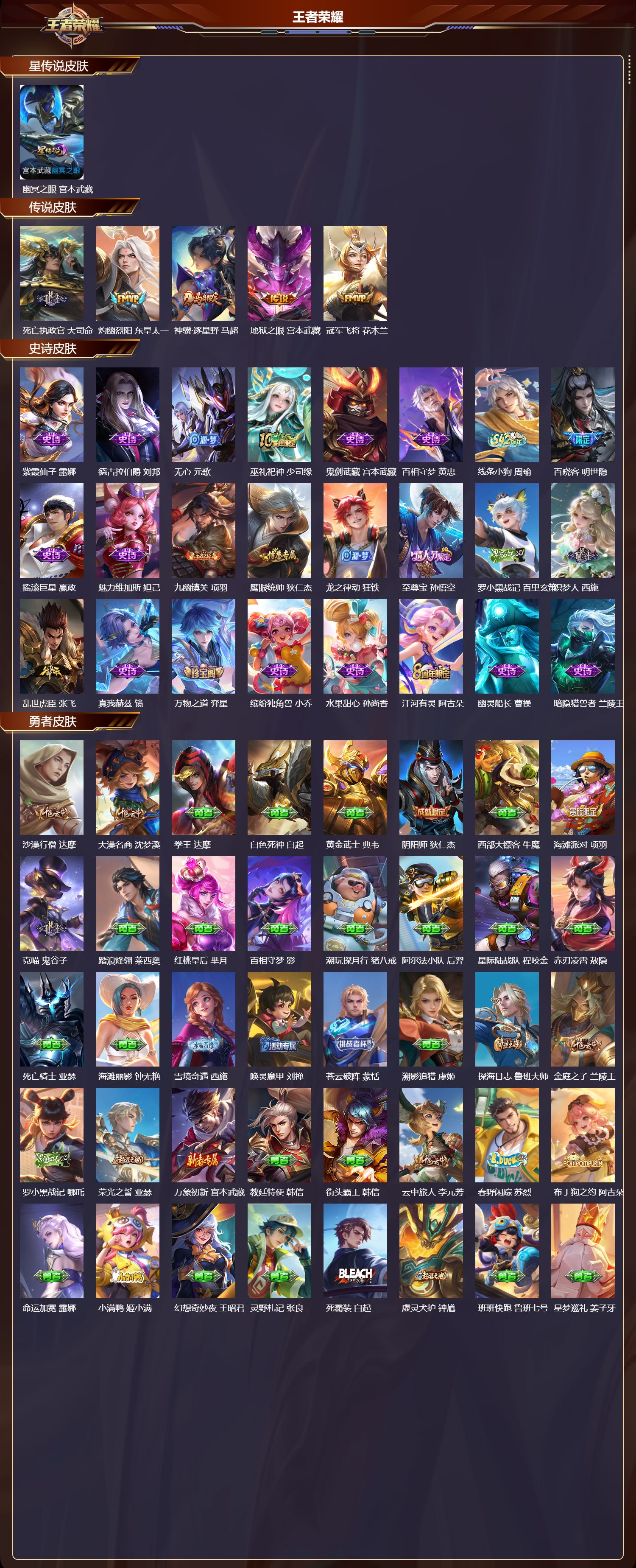 WZMK4303113王者荣耀账号详情图1