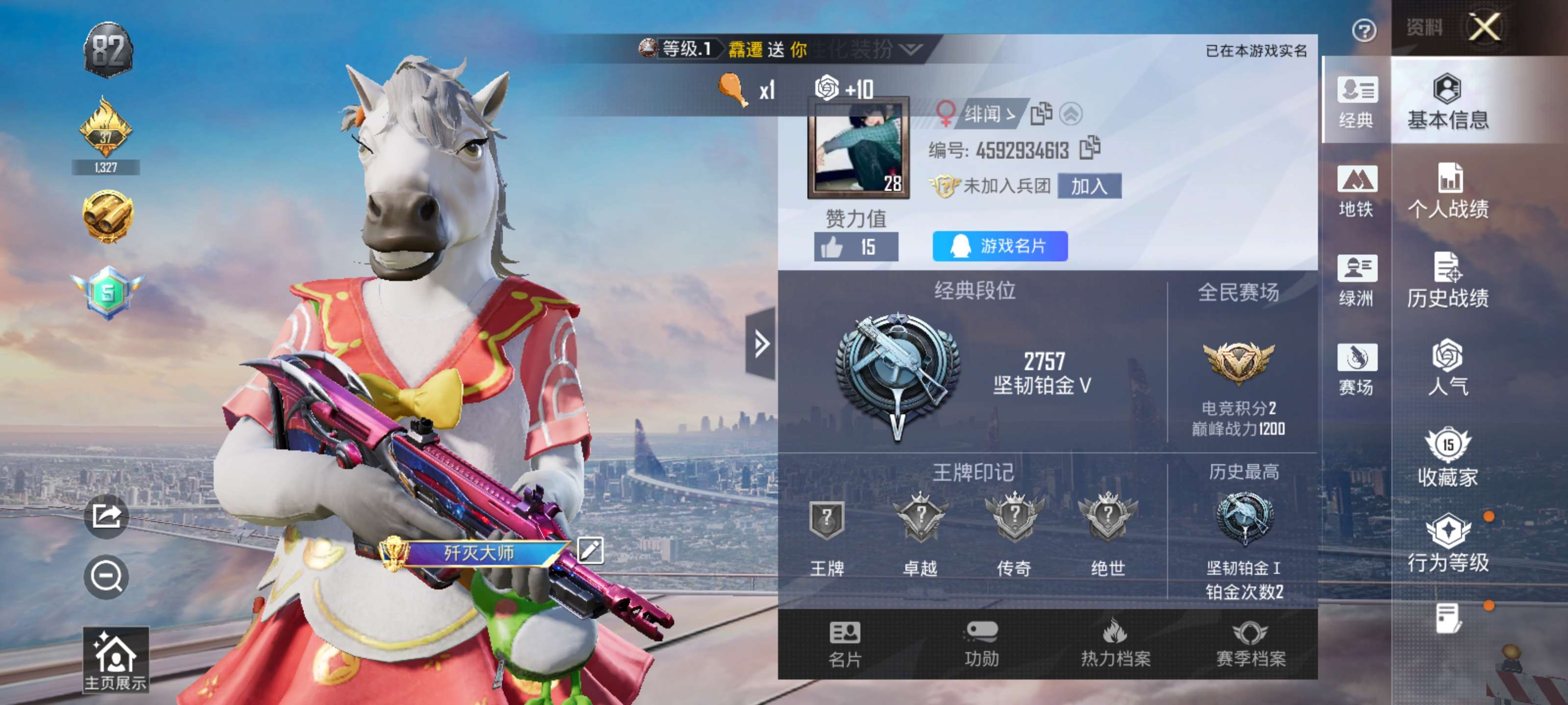 HPZM4178728和平精英账号详情图2