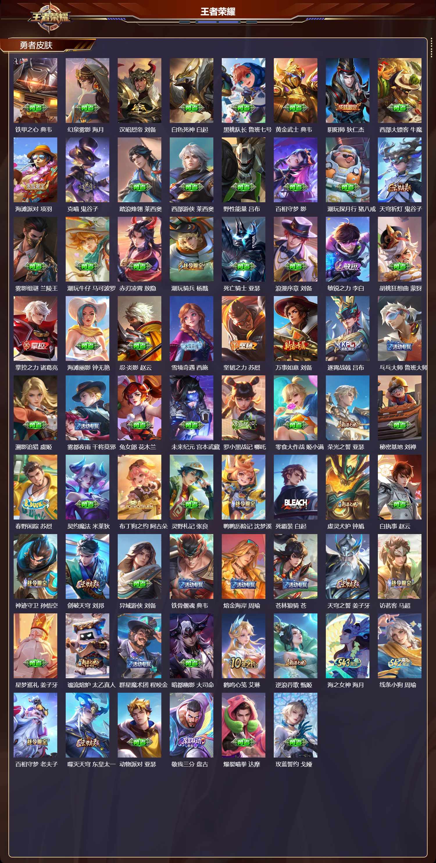 WZMK4303199王者荣耀账号详情图2