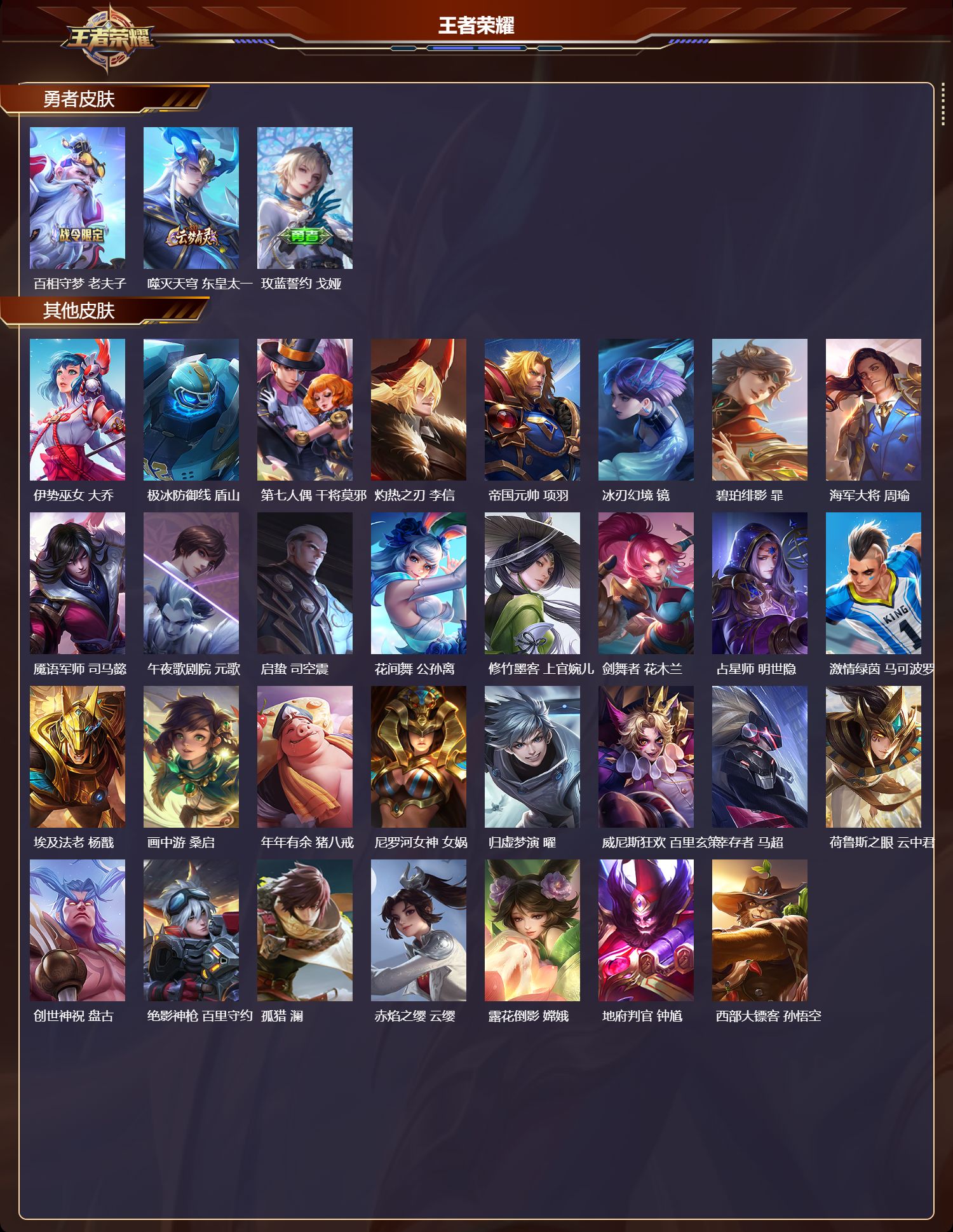 WZQM4303263王者荣耀账号详情图4