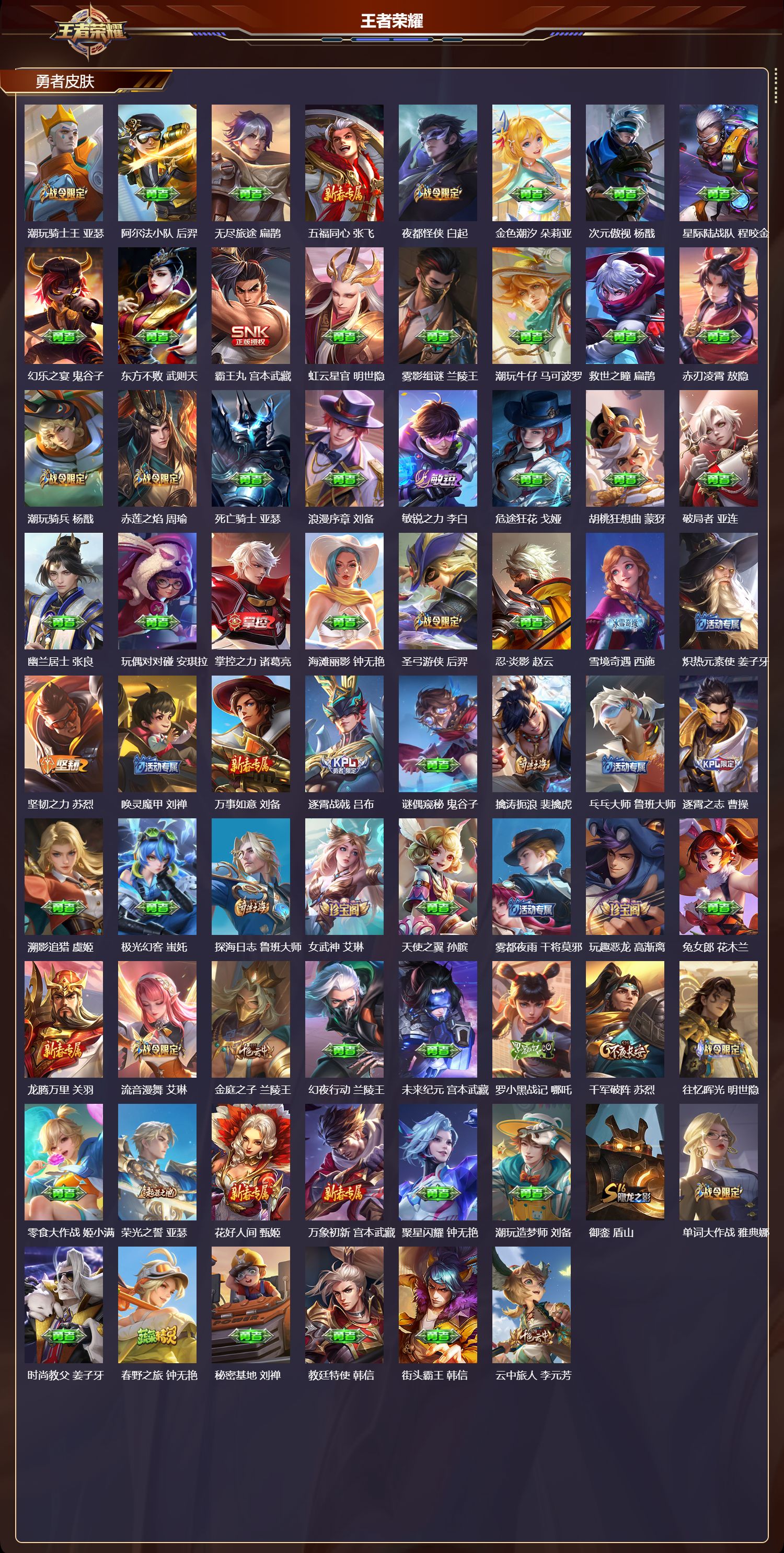 WZMK4303205王者荣耀账号详情图5 WZMK4303205王者荣耀账号详情图5