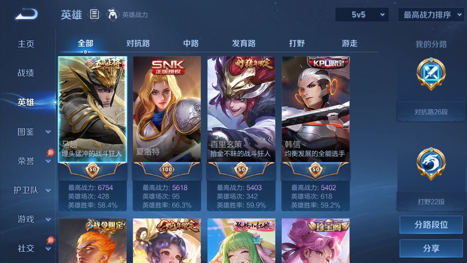 WZCMW4324789王者荣耀账号详情图2