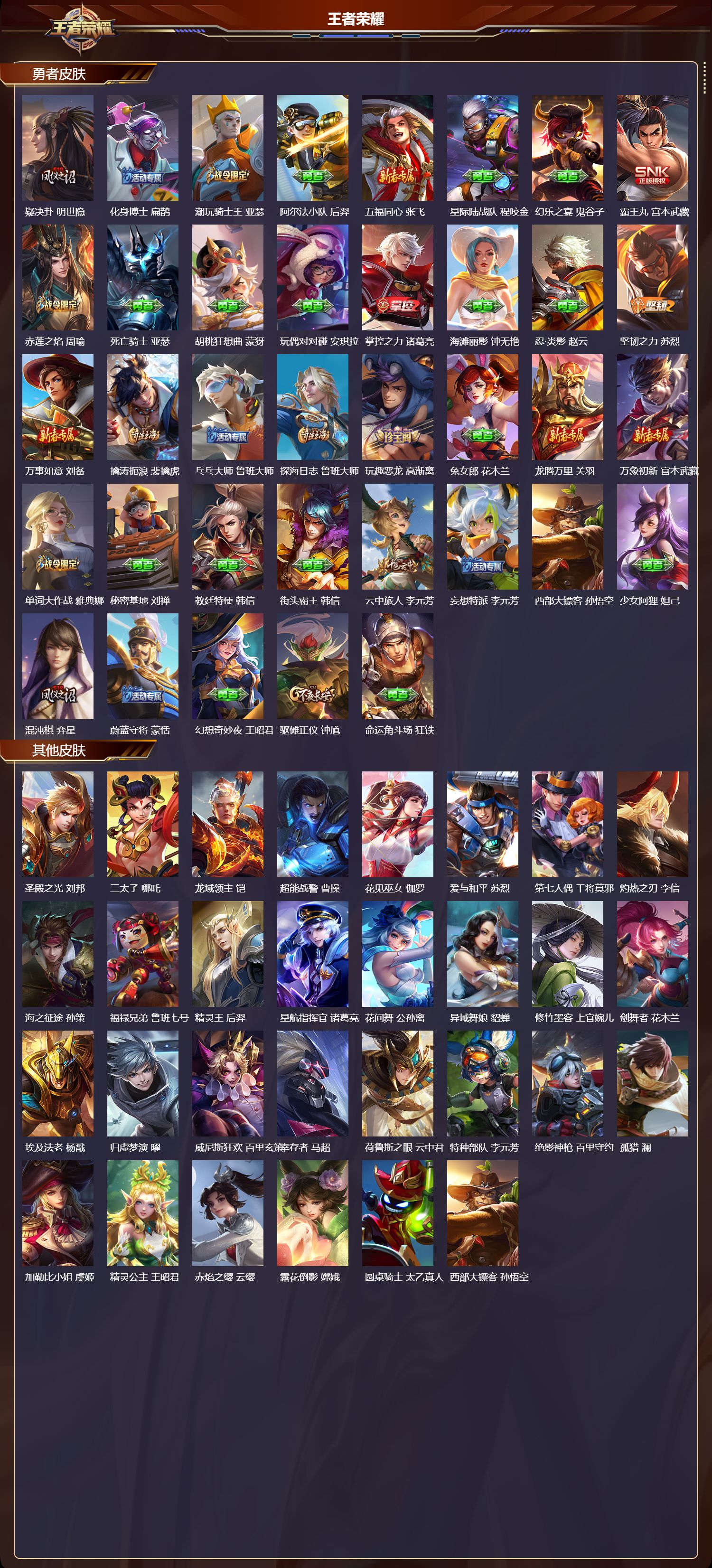 WZMK4303176王者荣耀账号详情图2 WZMK4303176王者荣耀账号详情图2