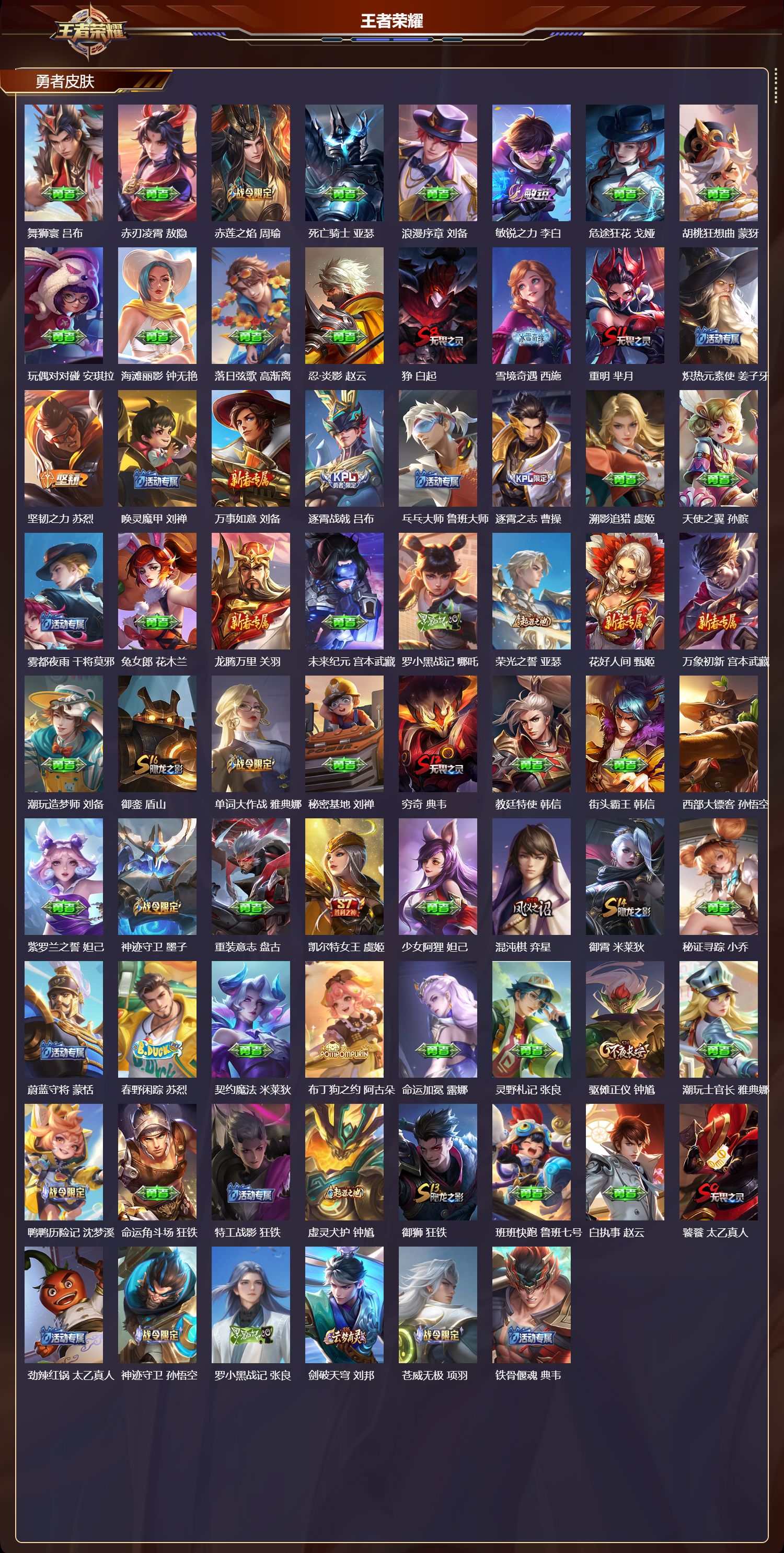 WZQM4305974王者荣耀账号详情图5