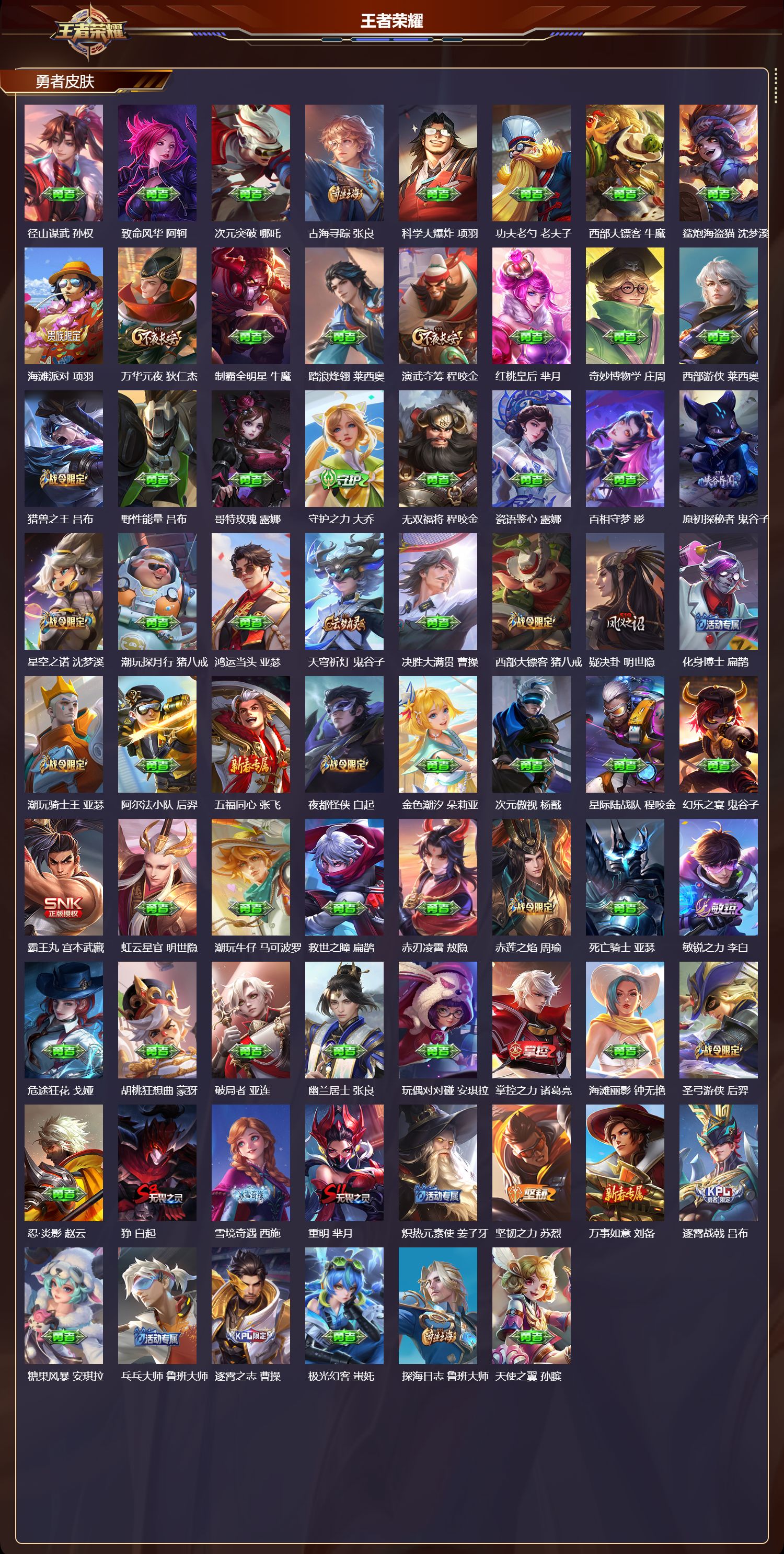 WZQM4305976王者荣耀账号详情图5