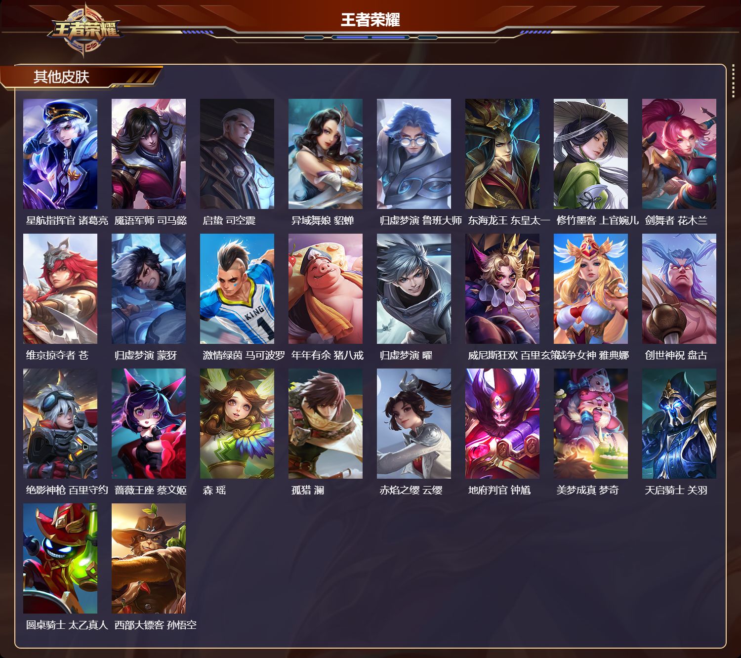 WZMK4305625王者荣耀账号详情图3