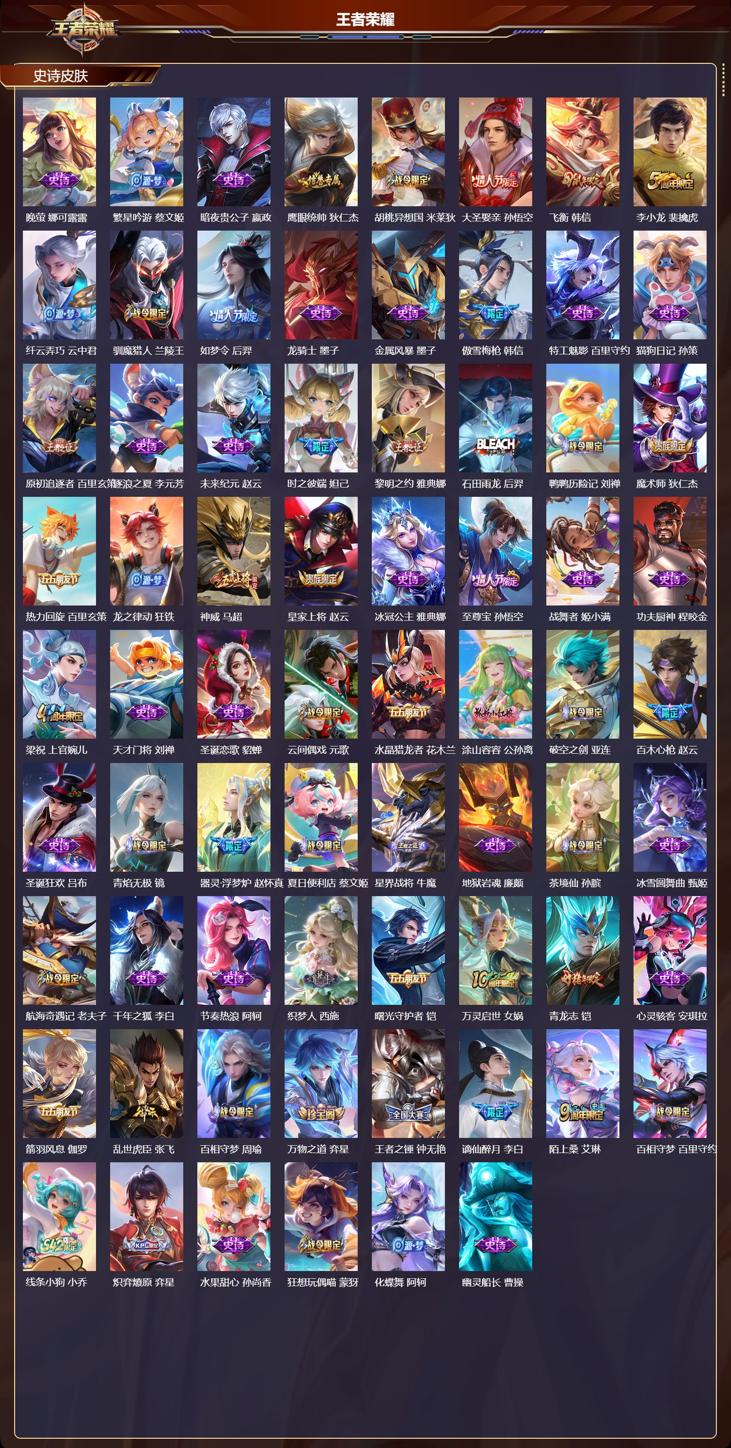 WZQM4305974王者荣耀账号详情图3