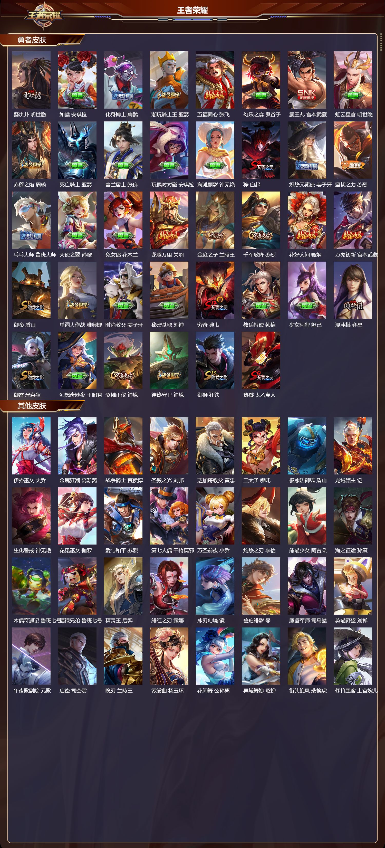 WZMK4305921王者荣耀账号详情图2