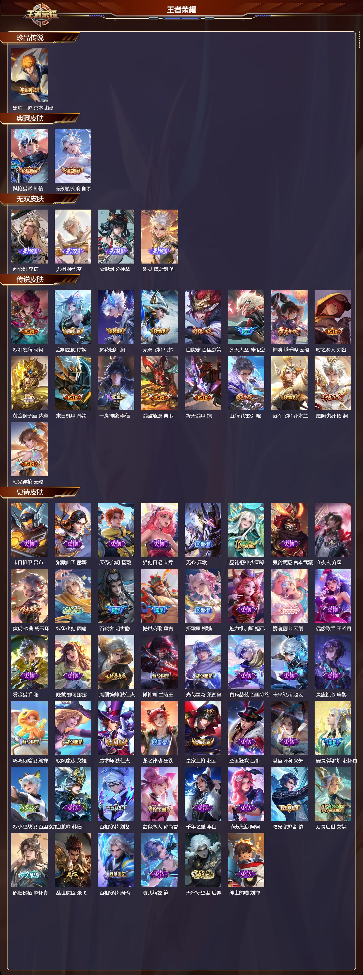 WZQM4305851王者荣耀账号详情图2 WZQM4305851王者荣耀账号详情图2