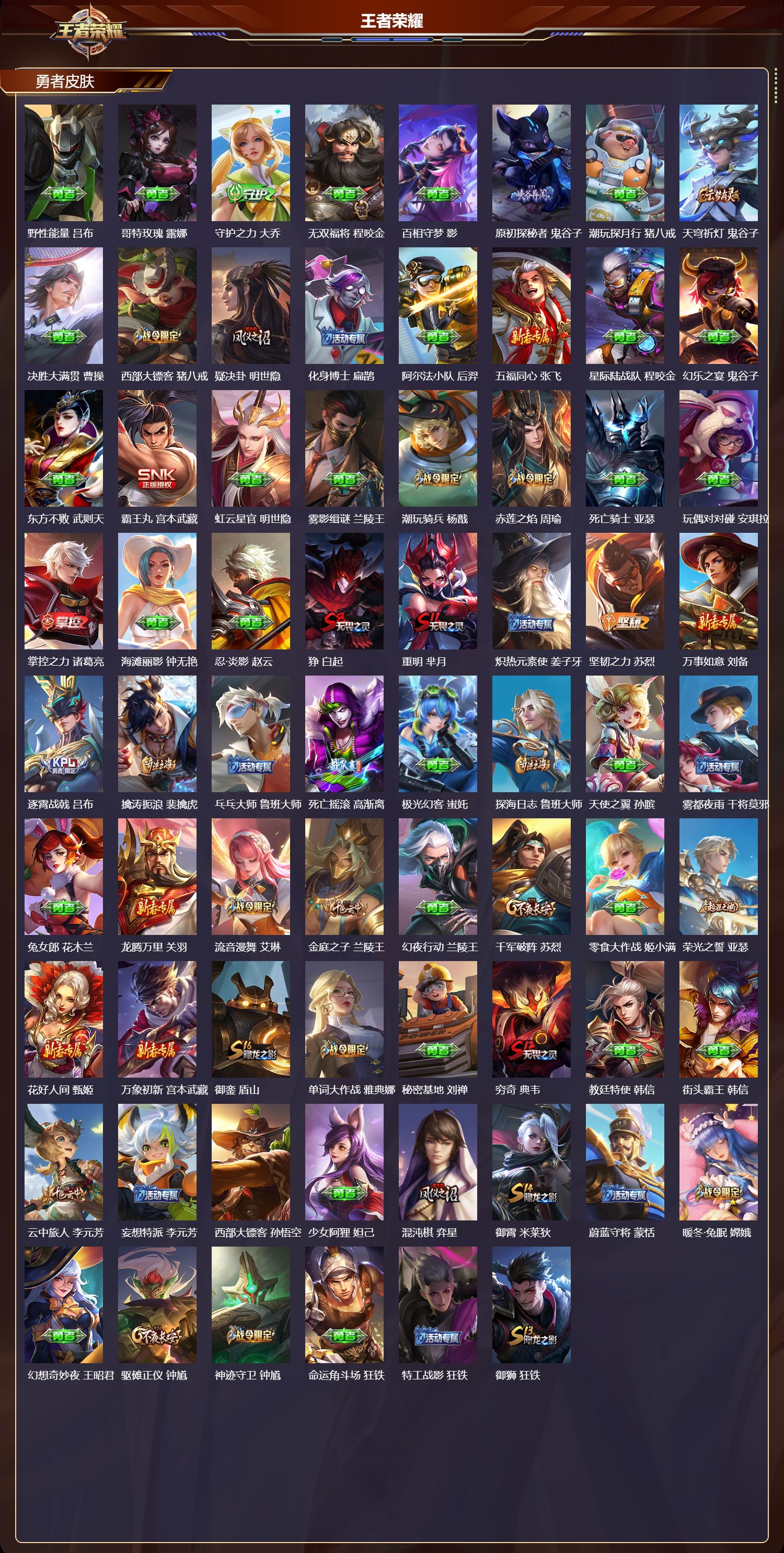 WZQM4306138王者荣耀账号详情图4