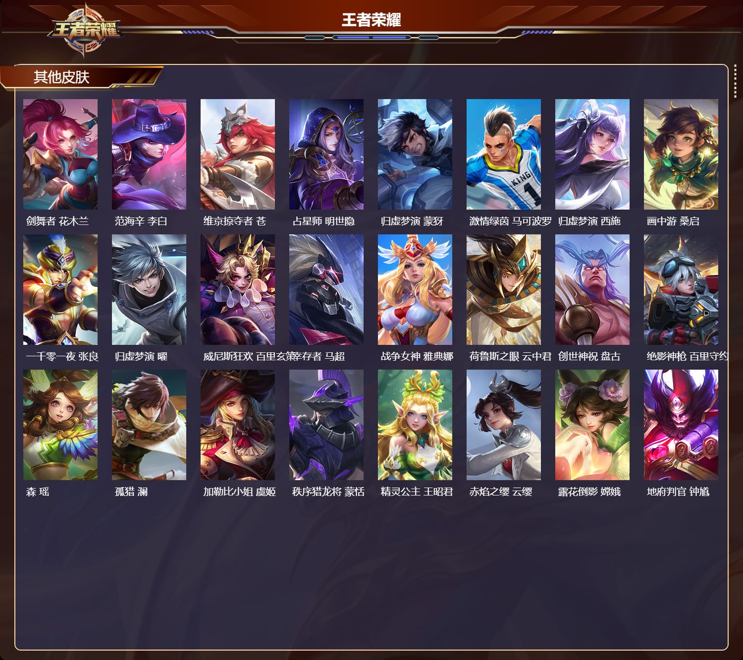 WZMK4305921王者荣耀账号详情图3