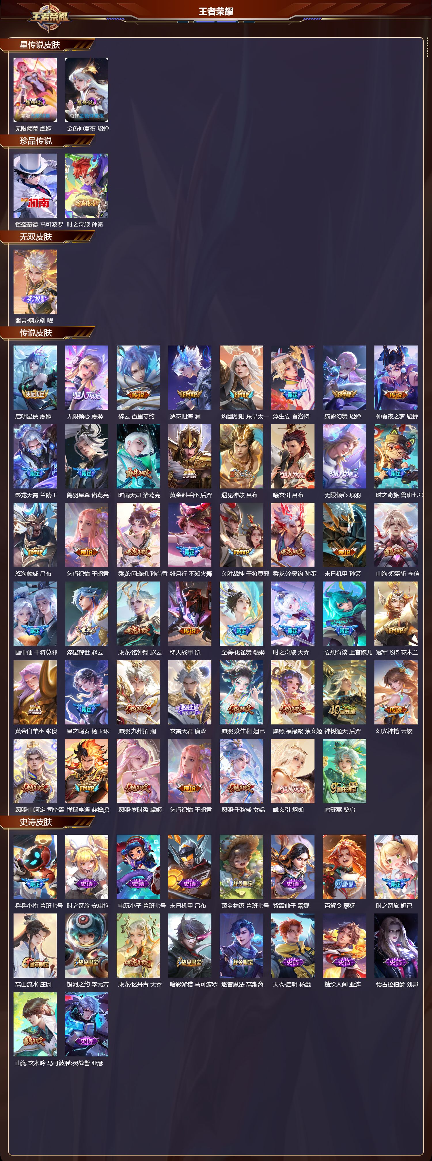 WZMK4305793王者荣耀账号详情图1