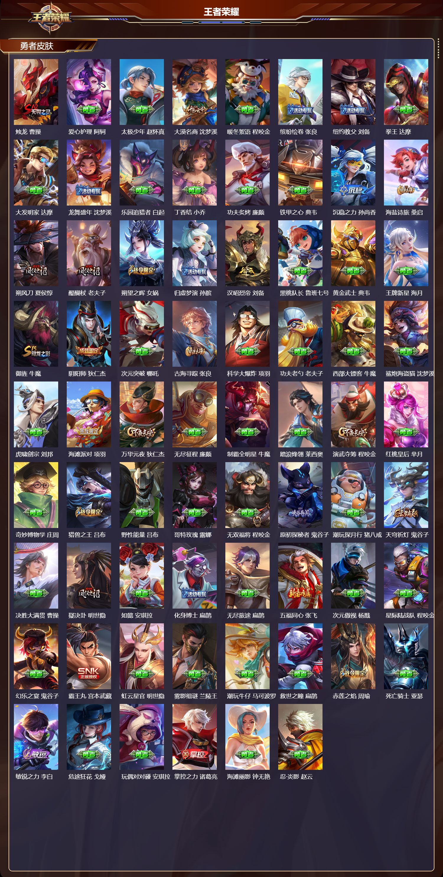 WZMK4305760王者荣耀账号详情图2