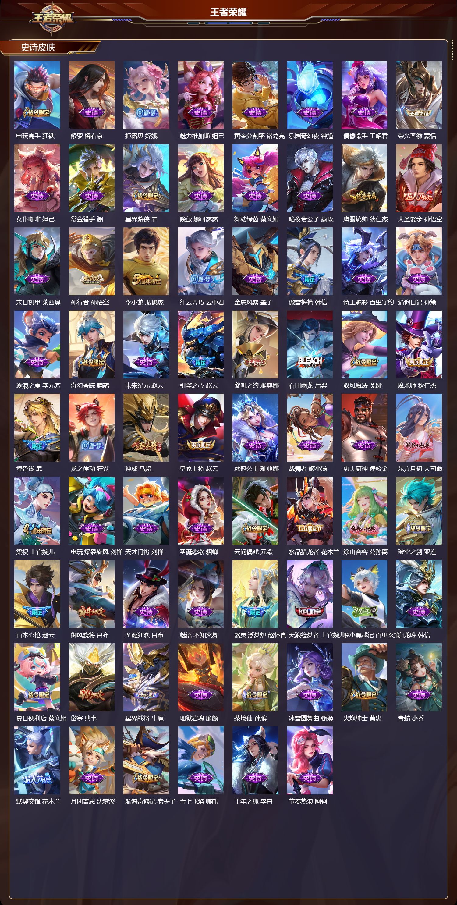 WZQM4305610王者荣耀账号详情图3