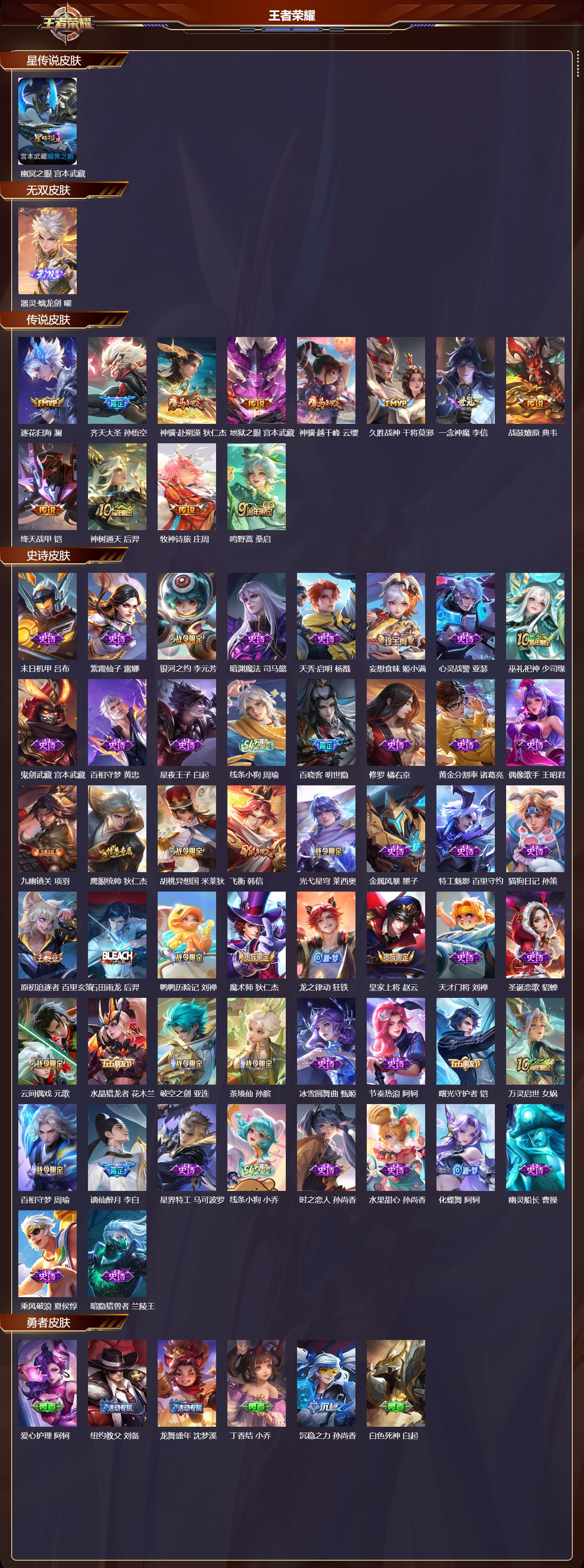 WZQM4306089王者荣耀账号详情图2