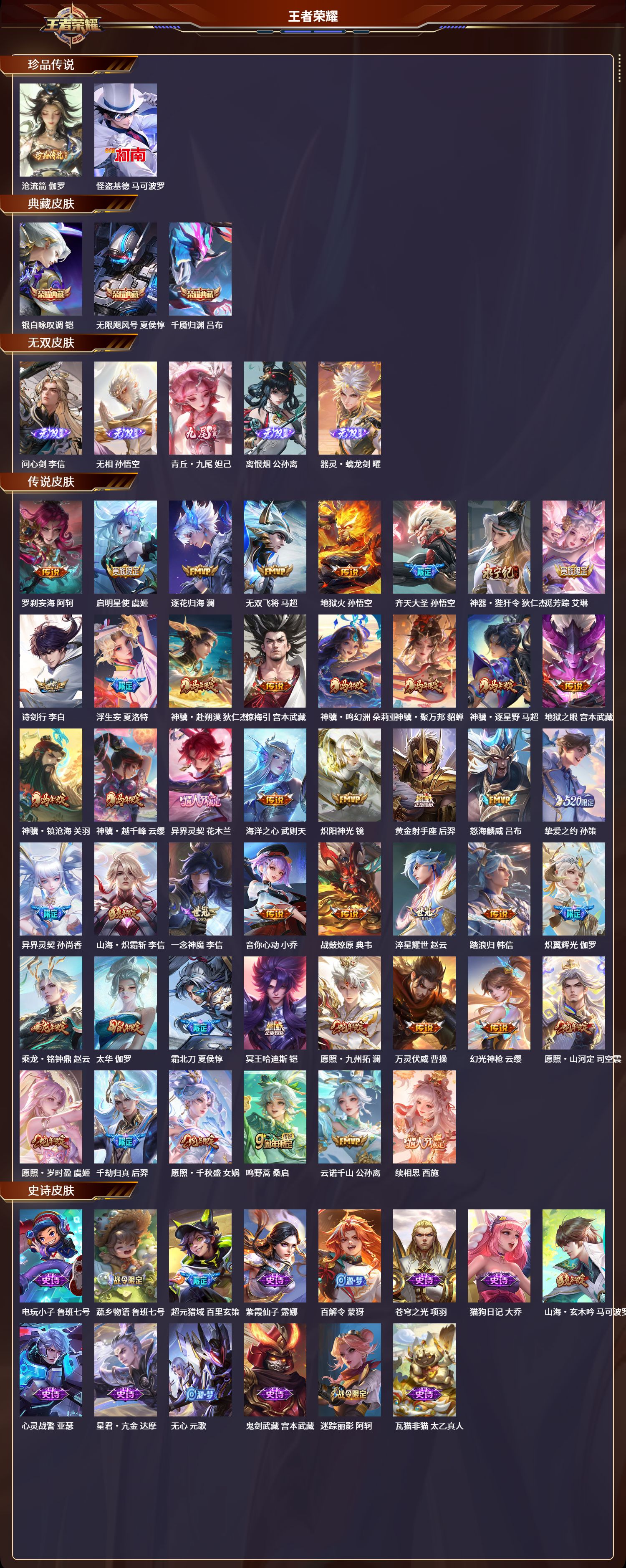 WZLX4305566王者荣耀账号详情图1 WZLX4305566王者荣耀账号详情图1