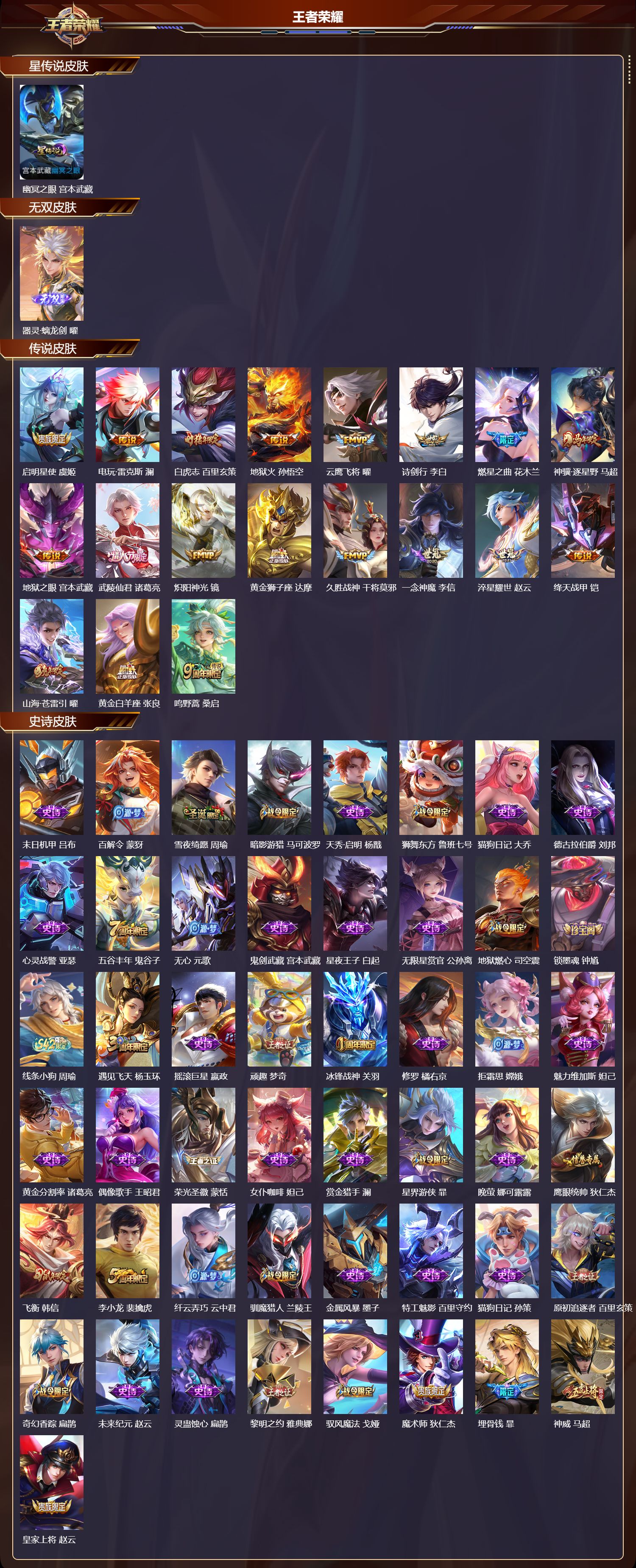 WZQM4306138王者荣耀账号详情图2