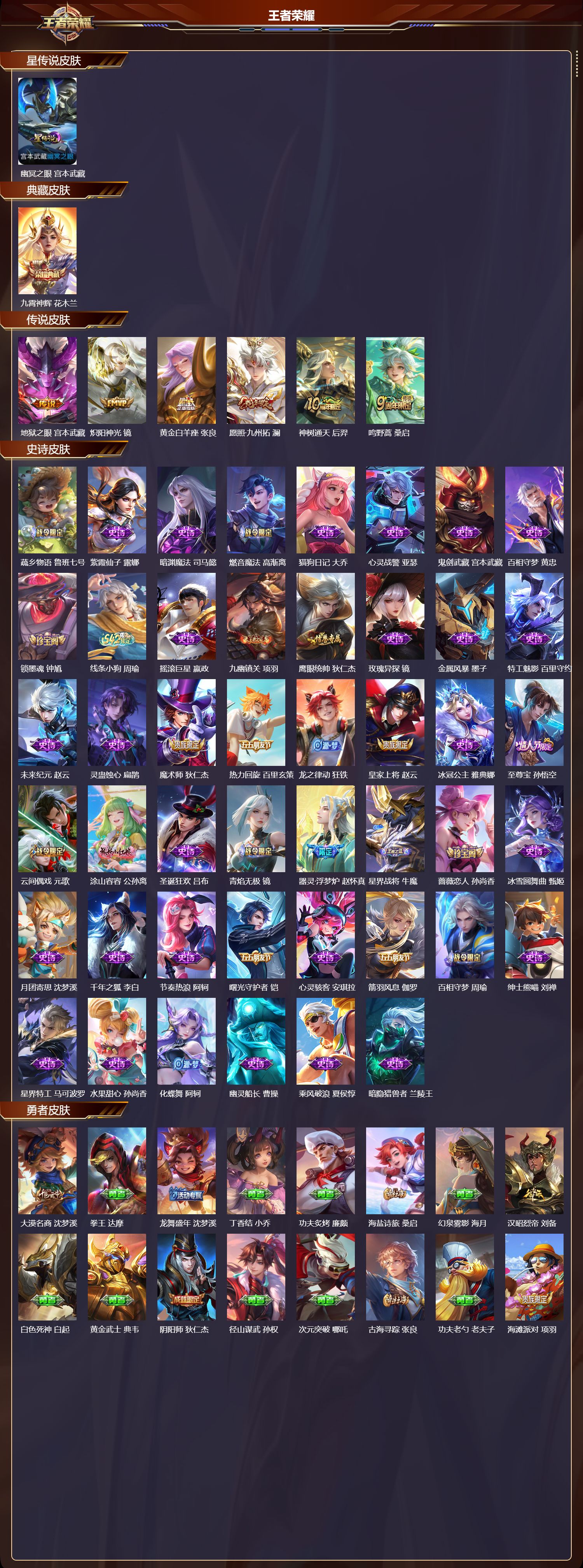 WZMK4305664王者荣耀账号详情图1 WZMK4305664王者荣耀账号详情图1