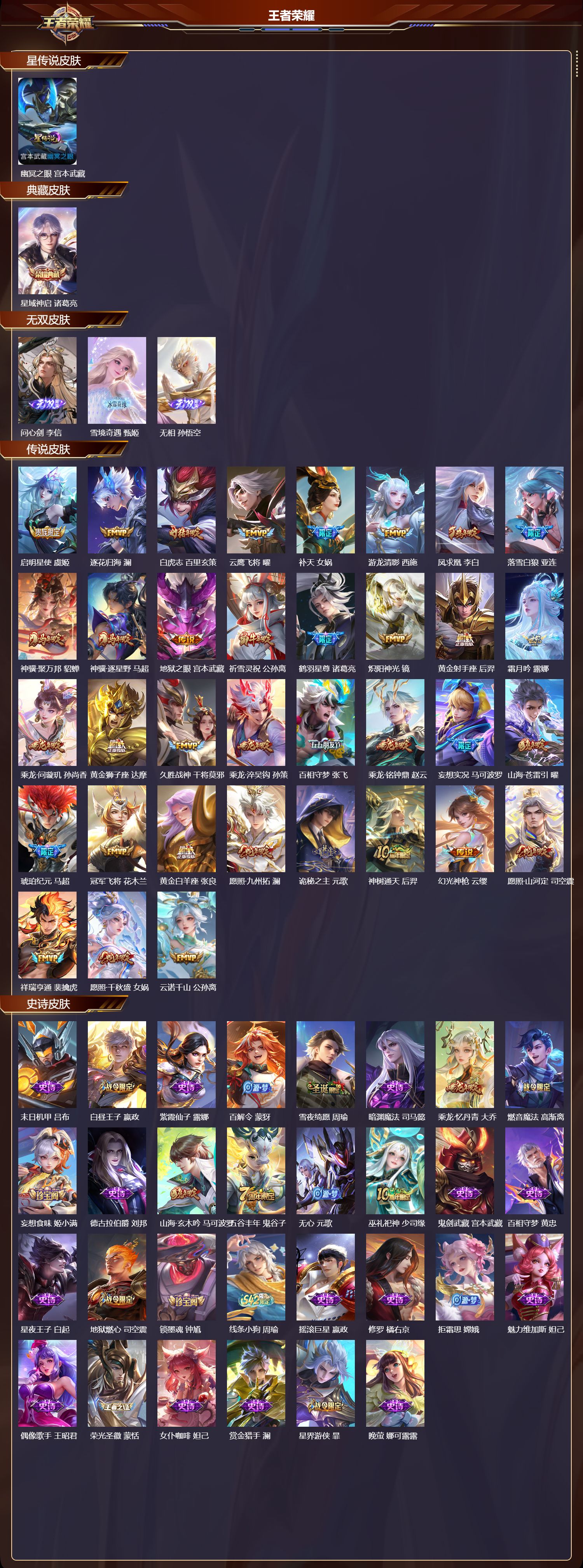 WZQM4306042王者荣耀账号详情图2