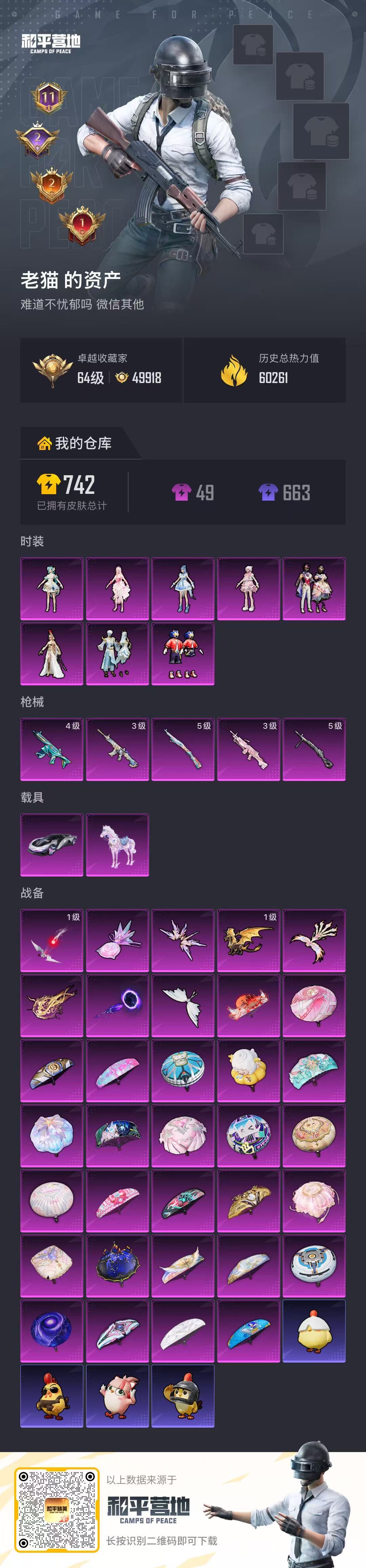 HPLX4173512和平精英账号详情图1