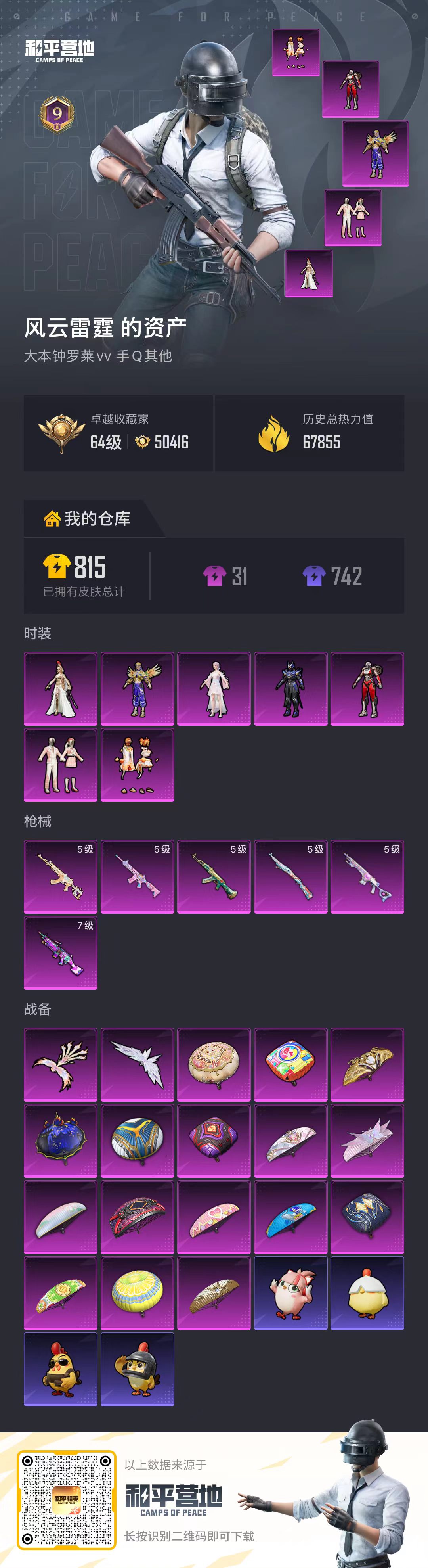 HPCMW4187258和平精英账号详情图1