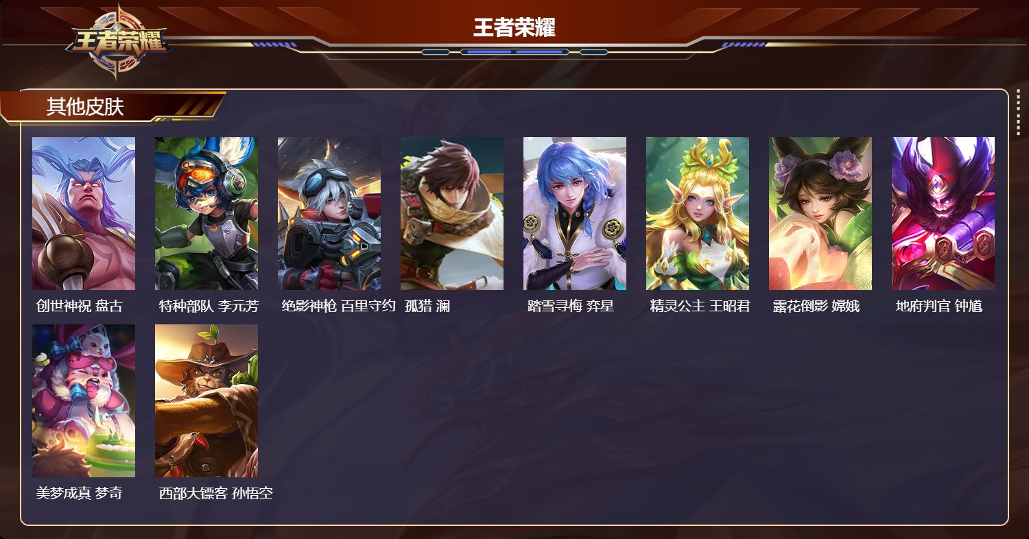 WZMK4305675王者荣耀账号详情图3