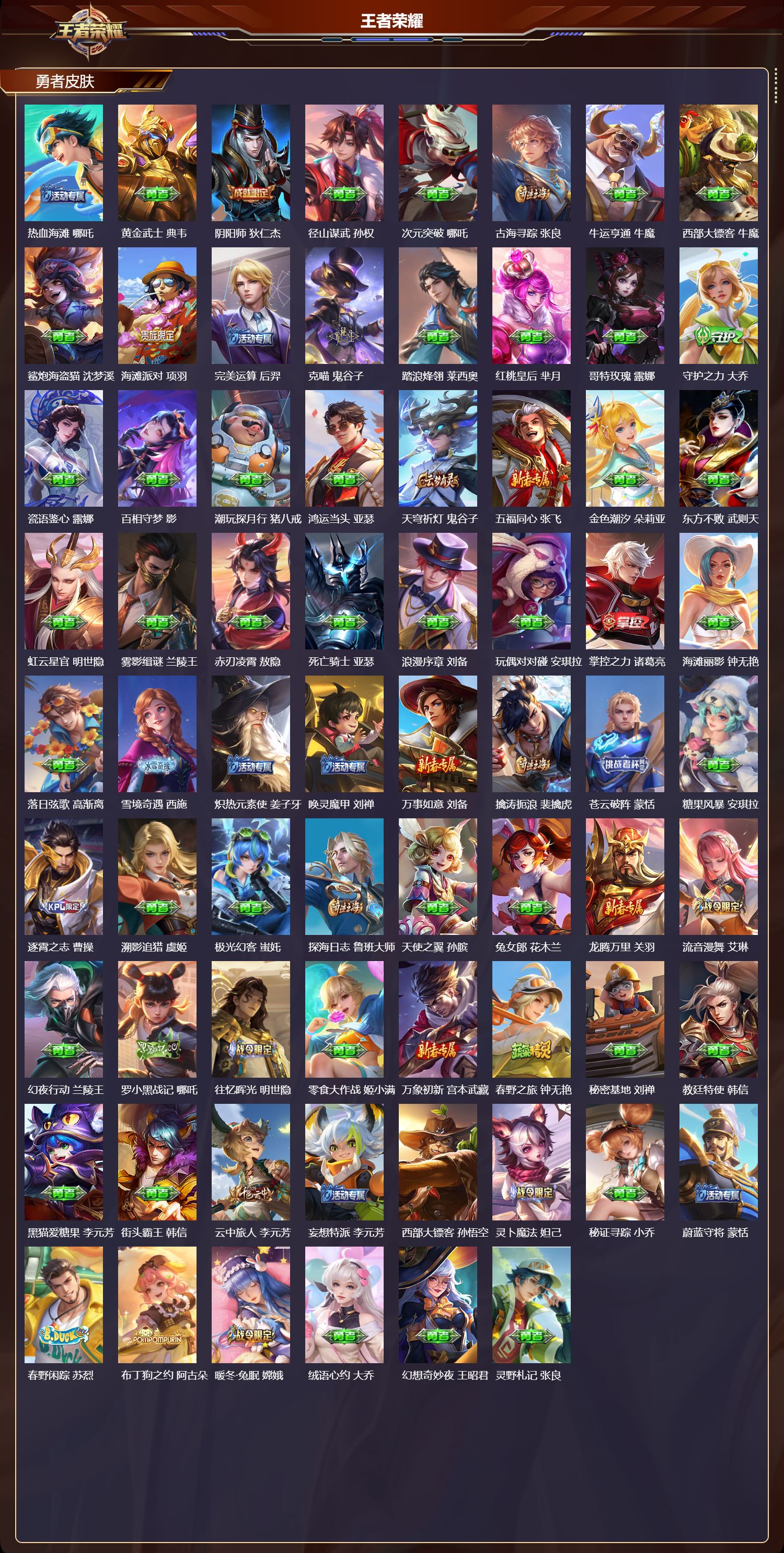 WZQM4306042王者荣耀账号详情图4