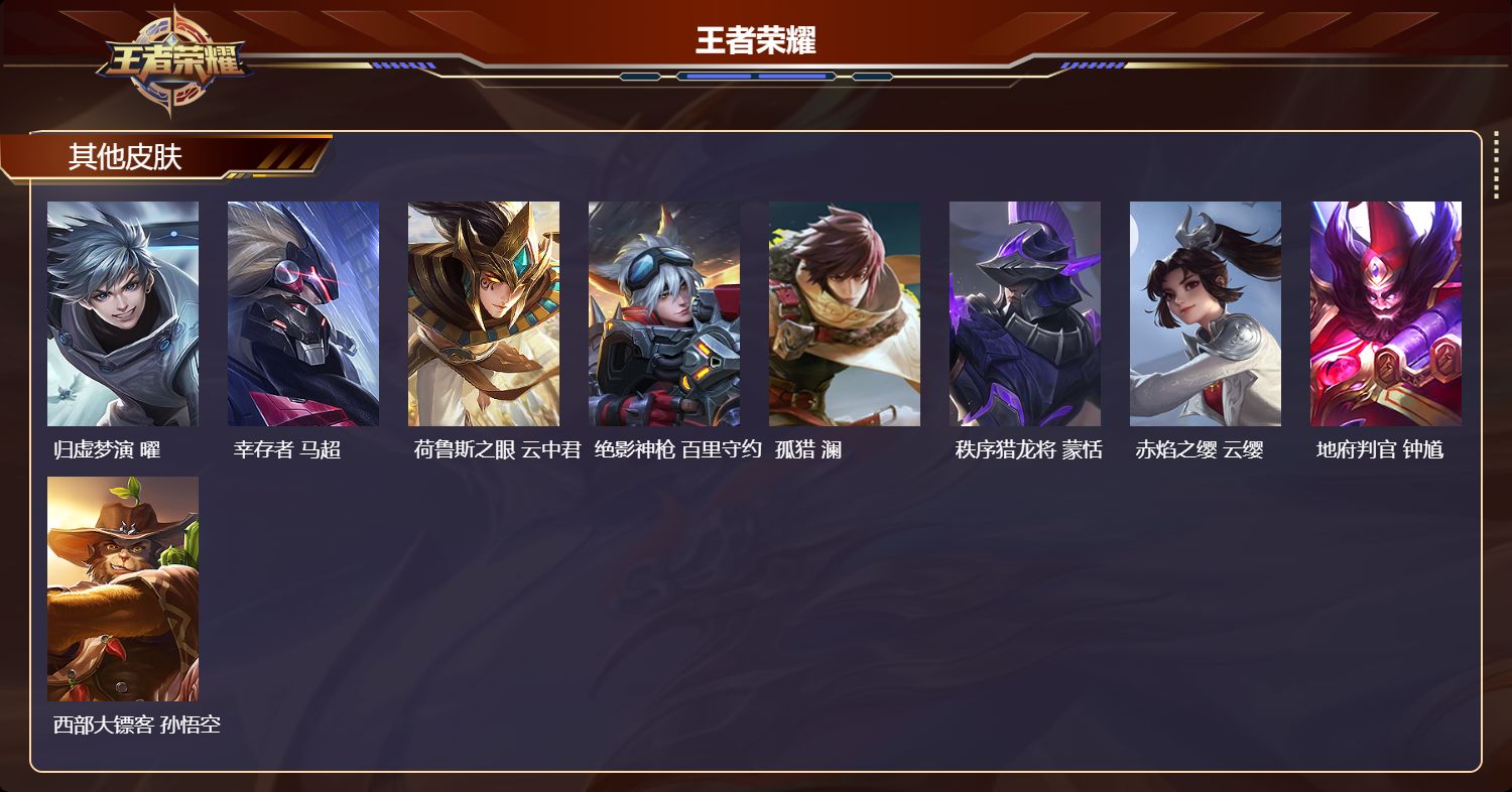 WZMK4308620王者荣耀账号详情图3