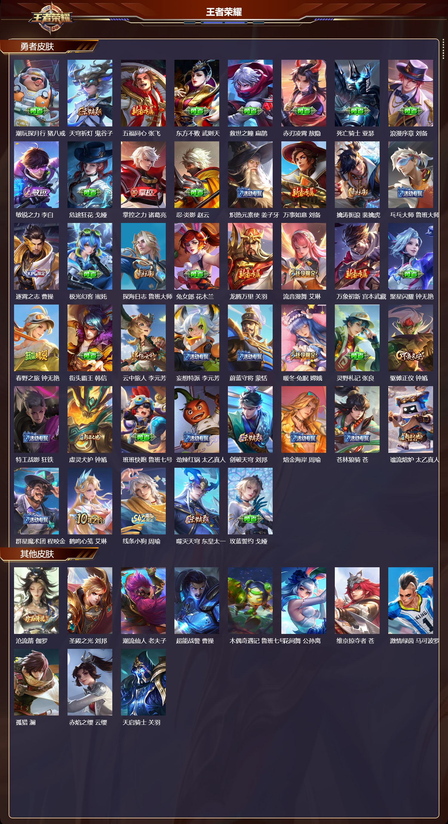 WZMK4308716王者荣耀账号详情图2