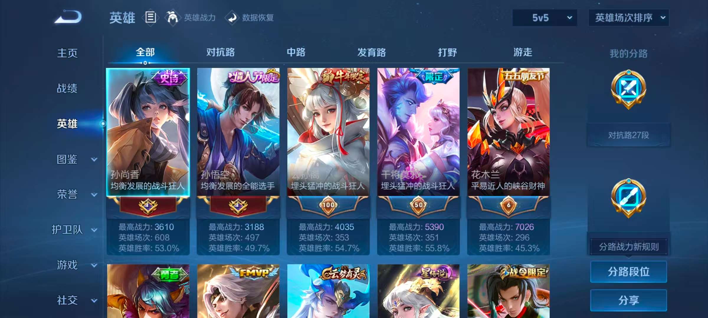 WZCMW4327666王者荣耀账号详情图5