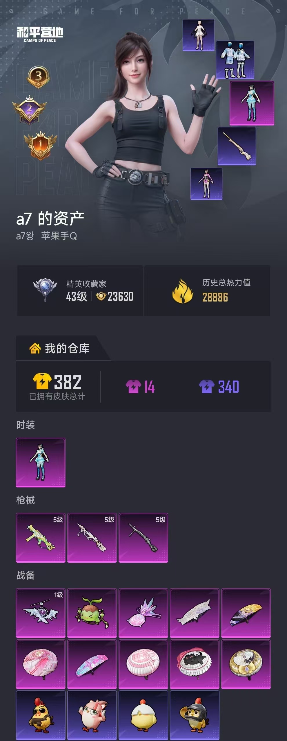 HPZM4178793和平精英账号详情图1