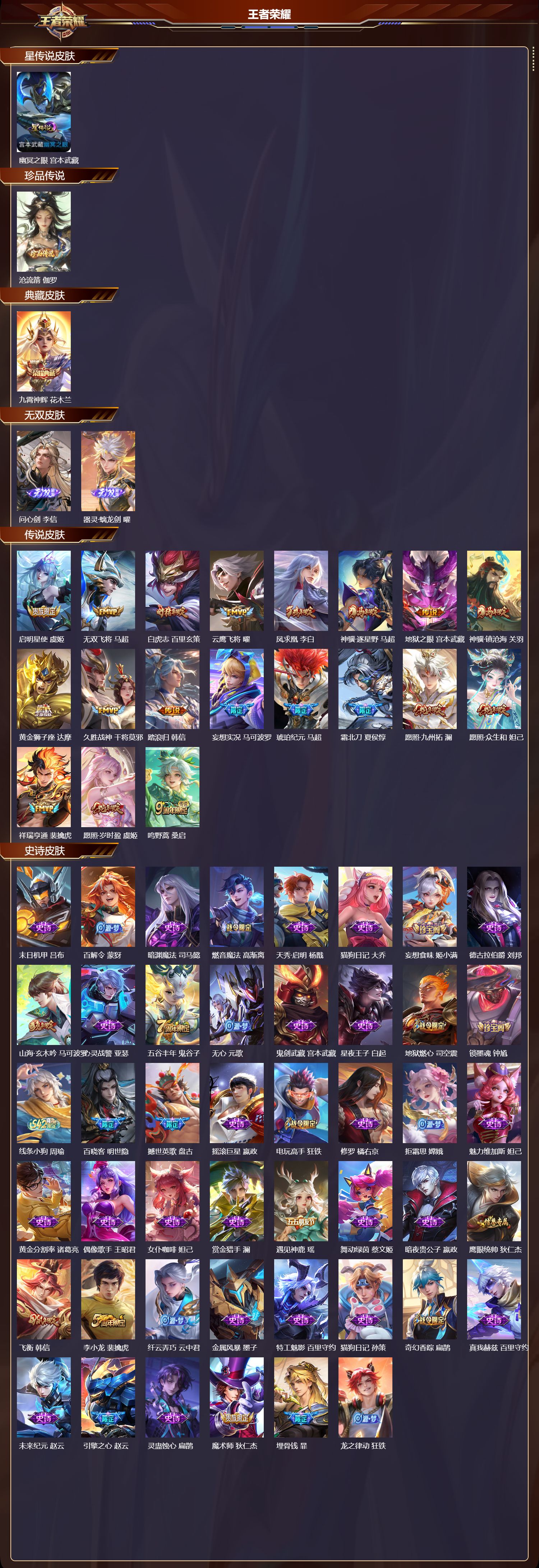 WZQM4308677王者荣耀账号详情图2