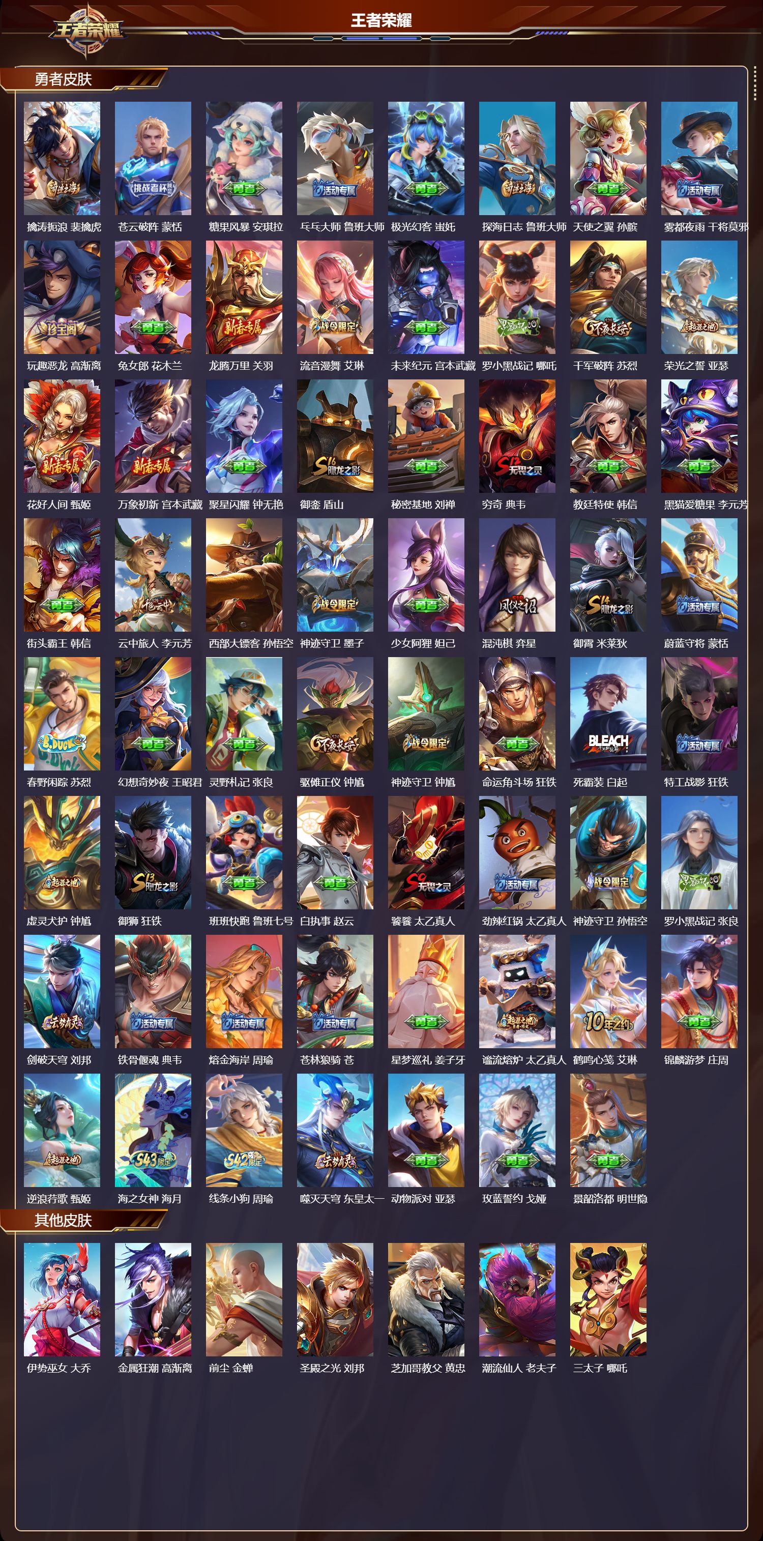 WZMK4308632王者荣耀账号详情图4