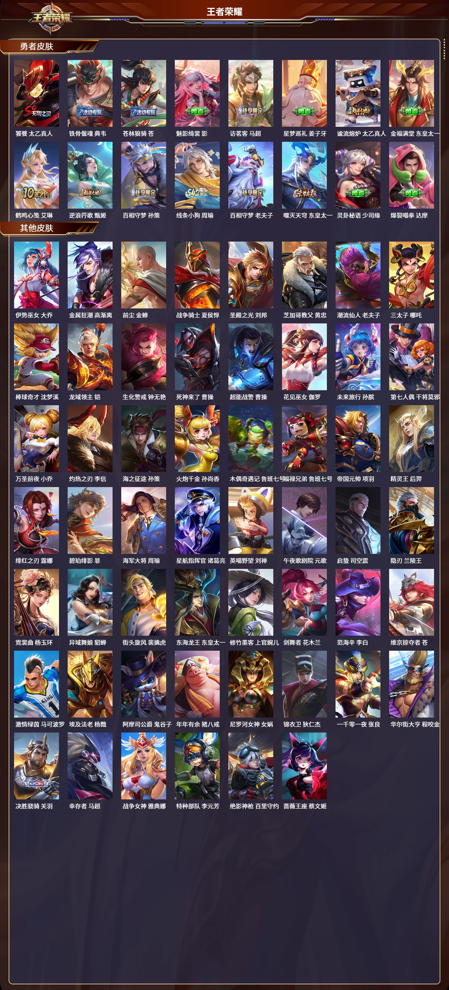 WZLX4309117王者荣耀账号详情图4