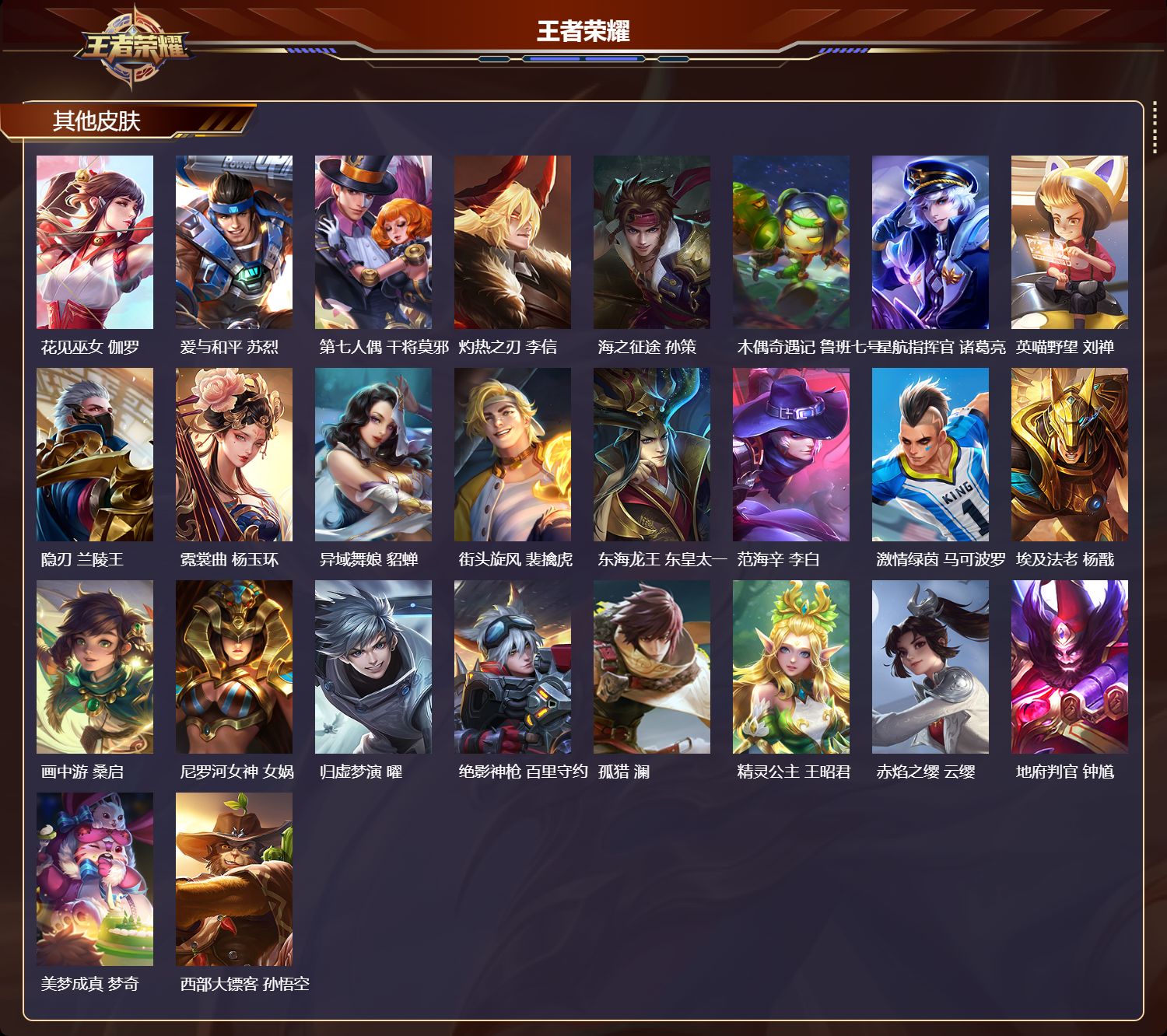 WZMK4308623王者荣耀账号详情图3