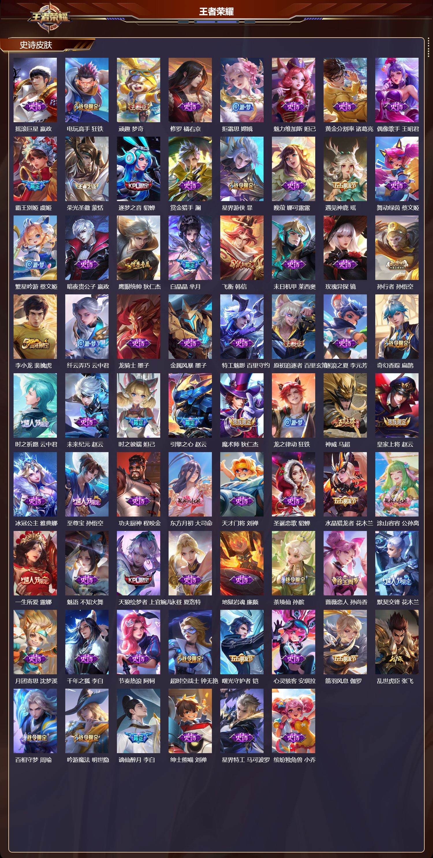 WZQM4308760王者荣耀账号详情图3 WZQM4308760王者荣耀账号详情图3