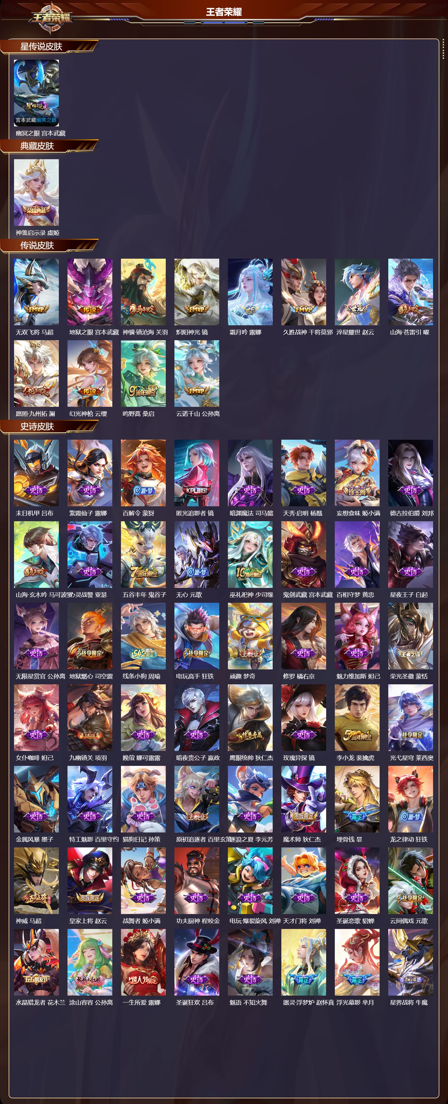 WZQM4308674王者荣耀账号详情图2