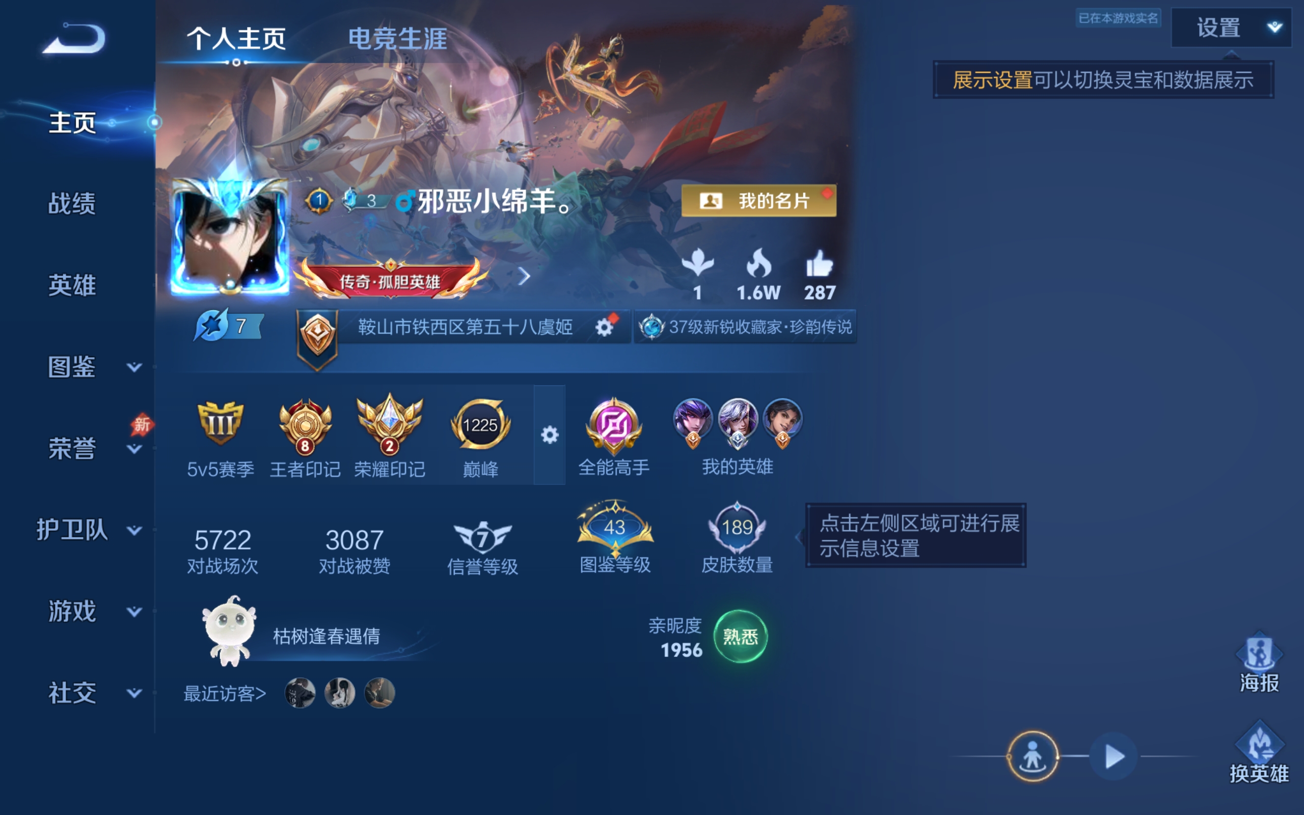 WZCMW4328354王者荣耀账号详情图1