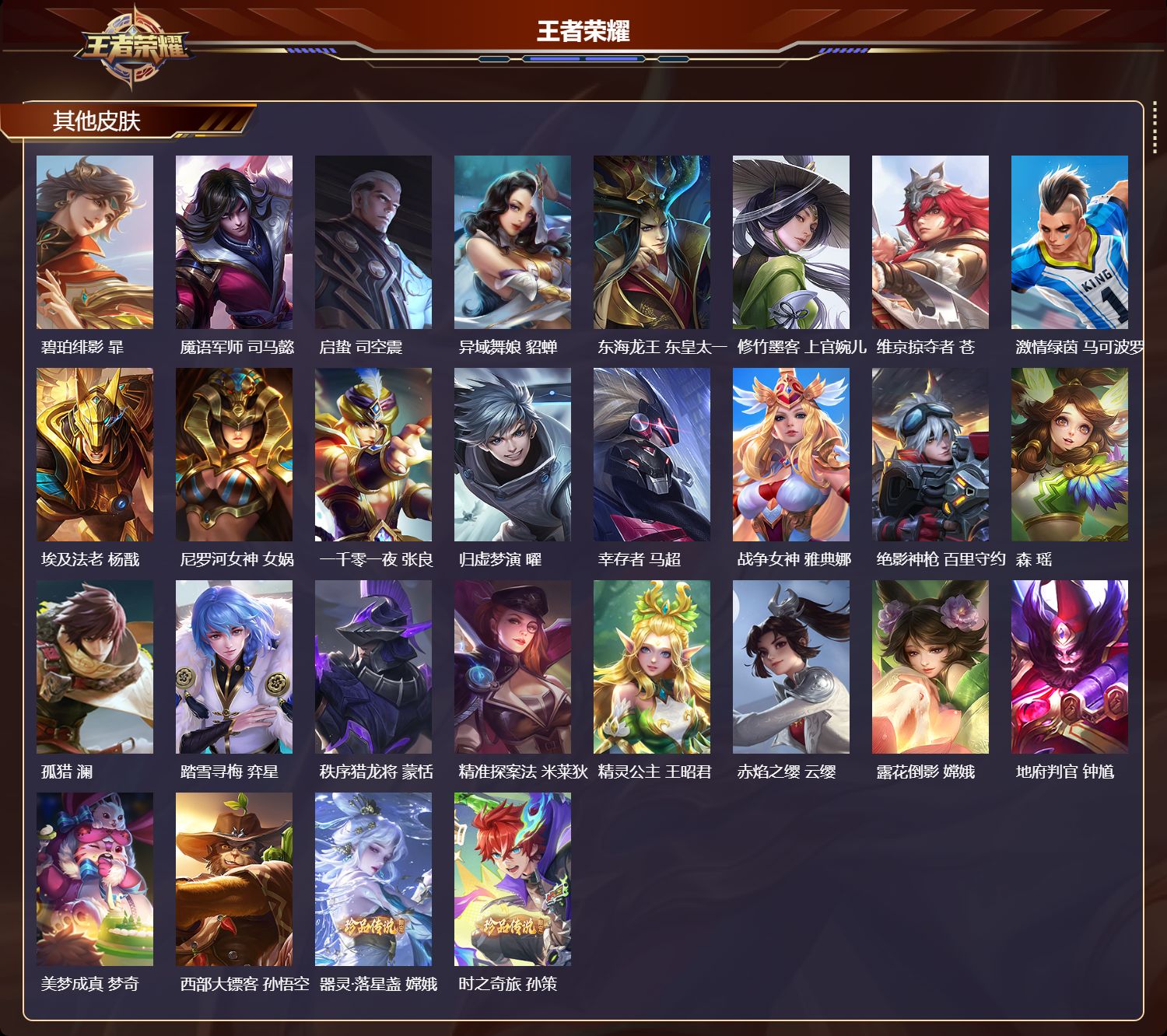 WZMK4308704王者荣耀账号详情图4