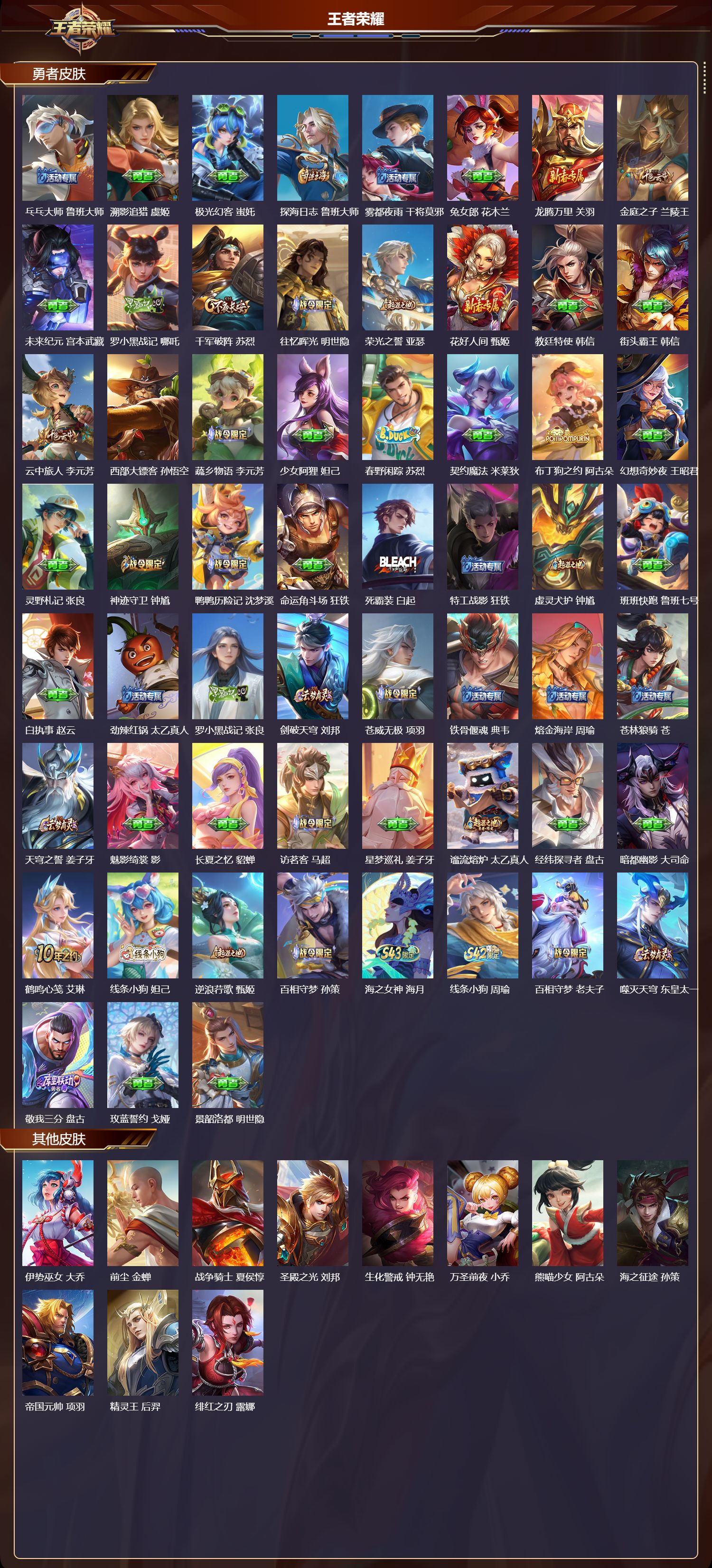 WZMK4308704王者荣耀账号详情图3