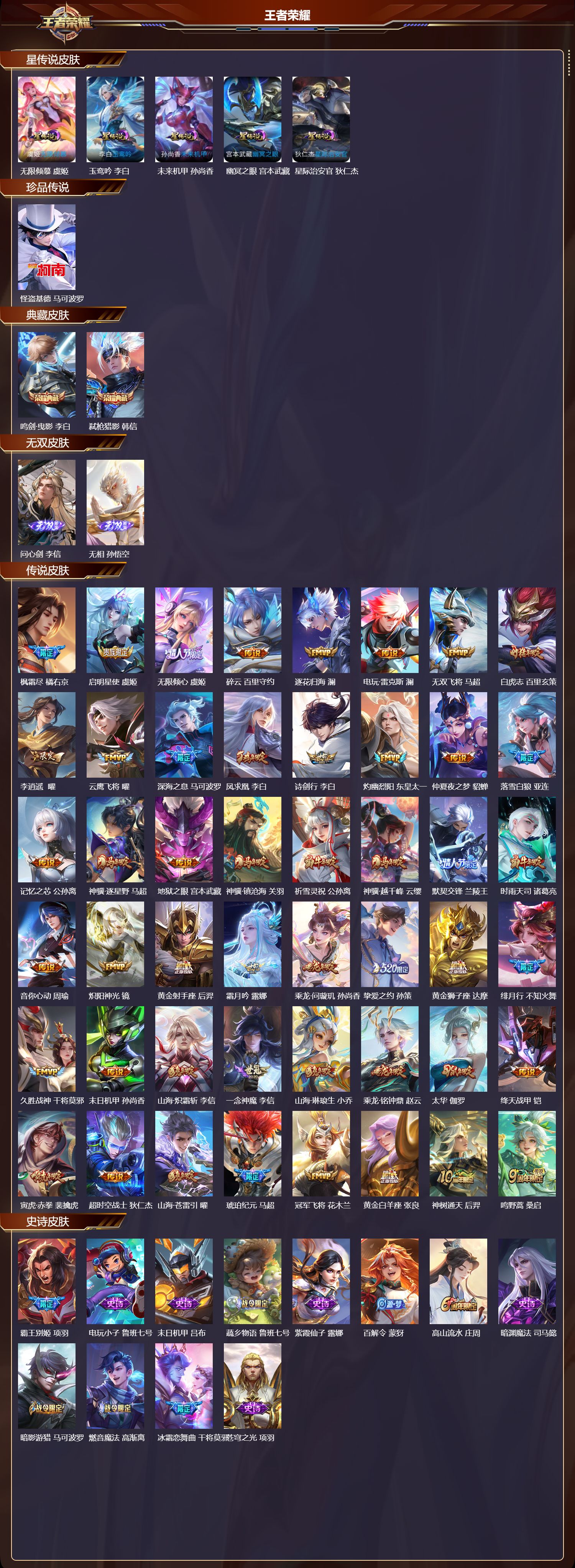 WZMK4308666王者荣耀账号详情图1 WZMK4308666王者荣耀账号详情图1