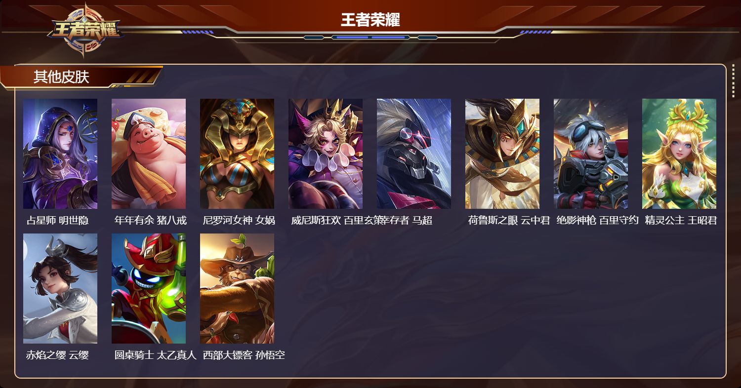 WZMK4311613王者荣耀账号详情图3