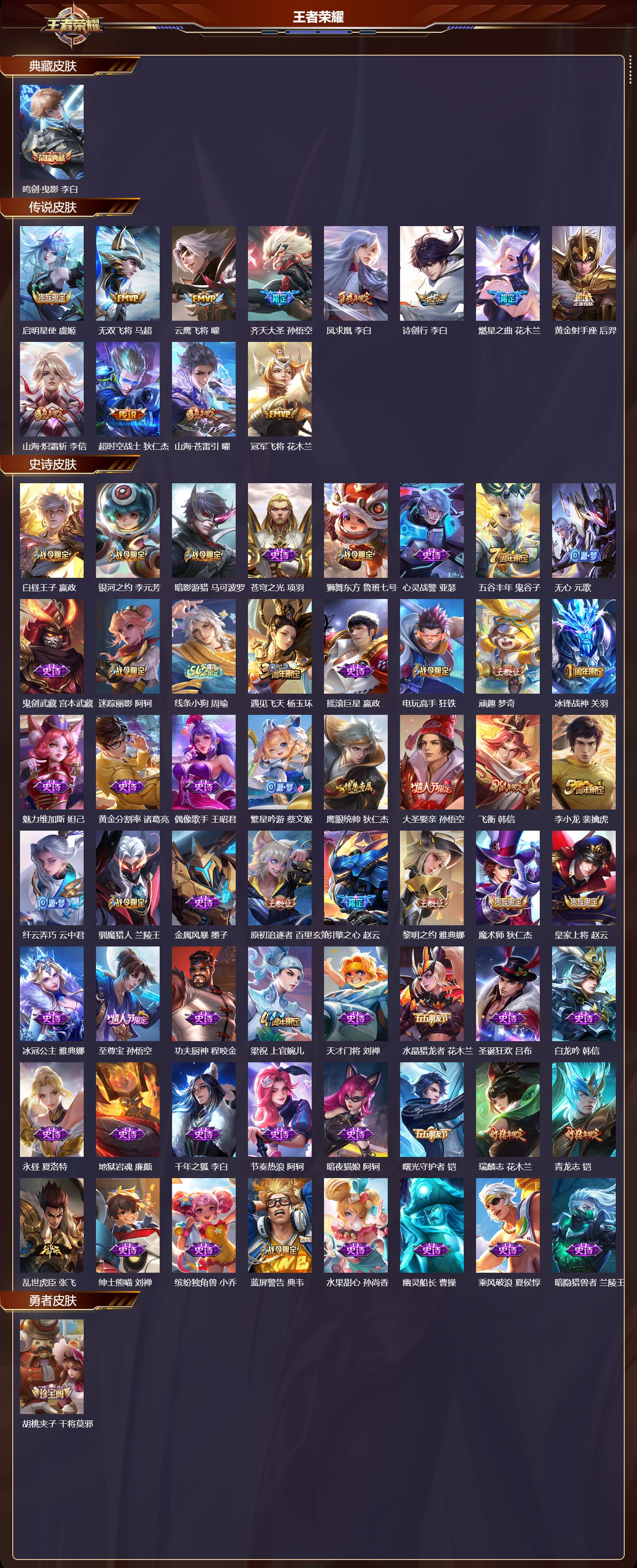 WZQM4312400王者荣耀账号详情图2